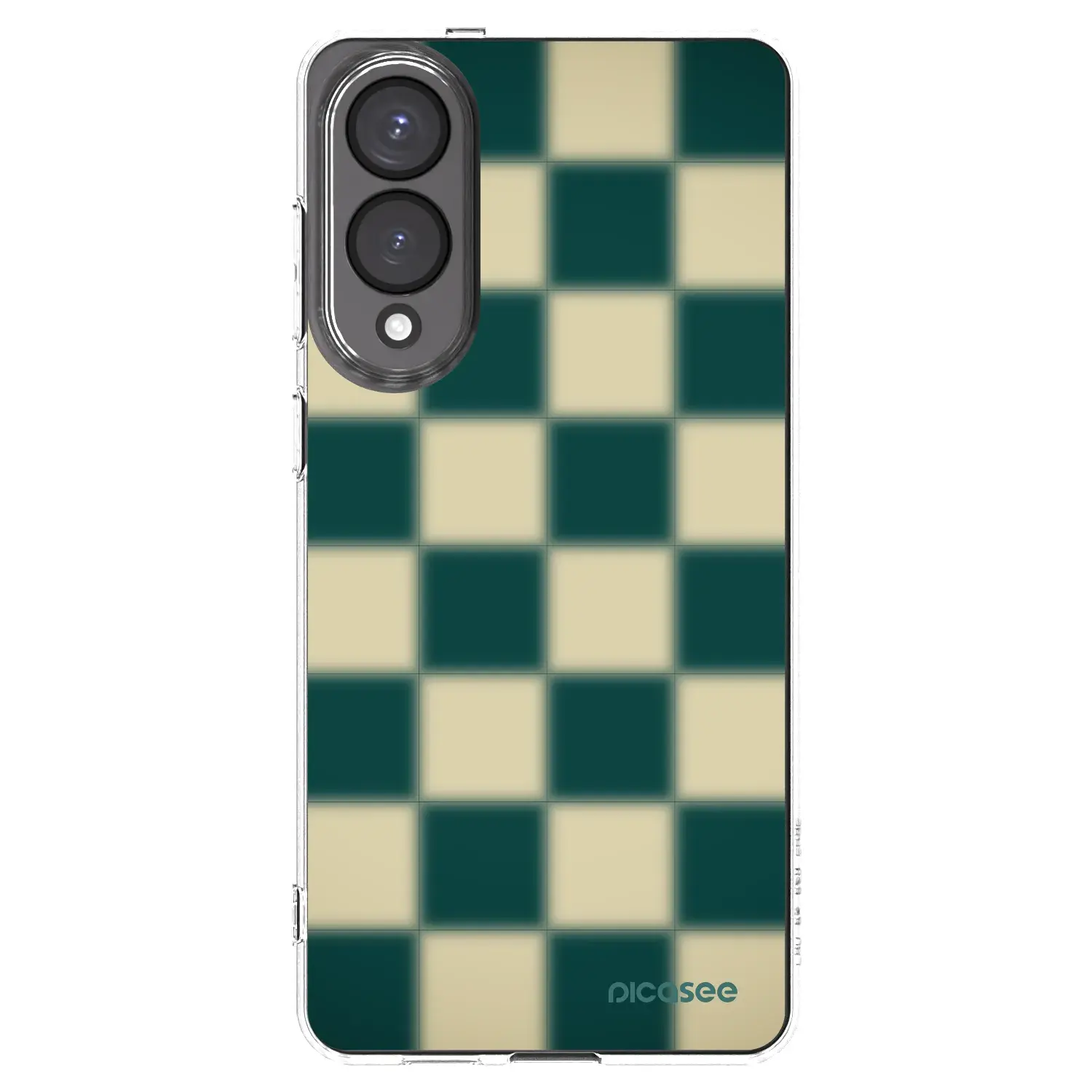 Silikonový průhledný obal pro Samsung Galaxy S25 Edge 5G - Shadow Chess