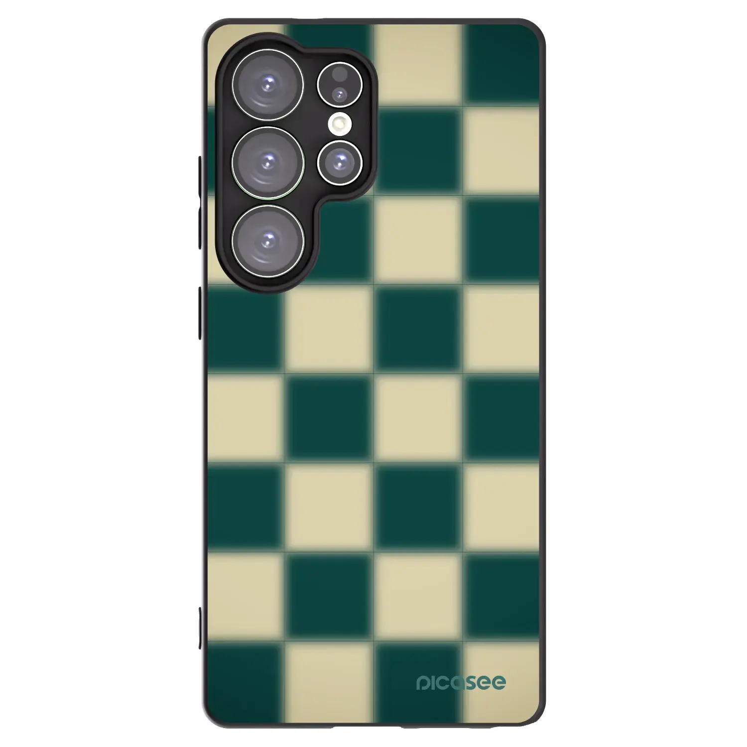 Silikonový černý obal pro Samsung Galaxy S25 Ultra 5G - Shadow Chess