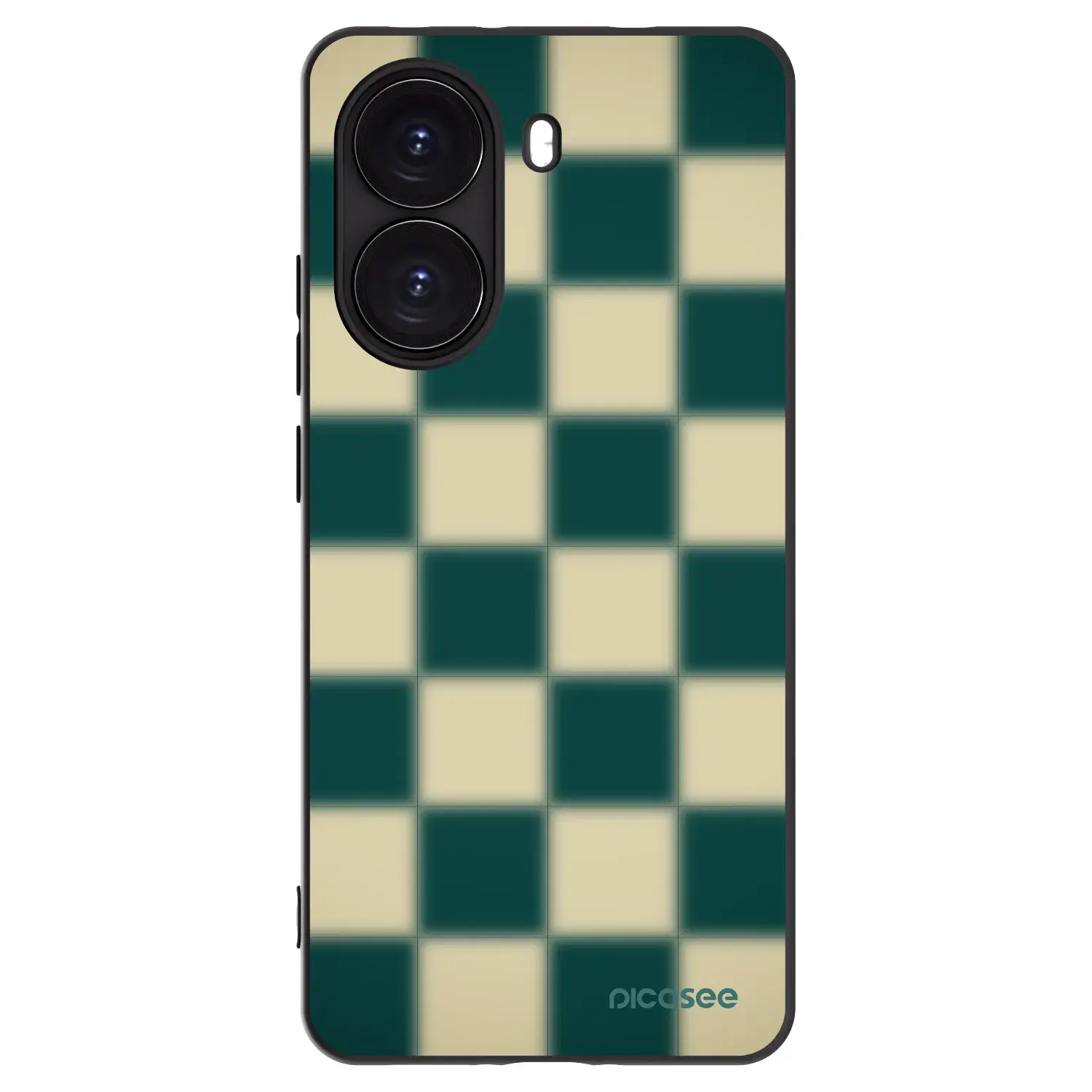 Silikonový černý obal pro Xiaomi Poco X7 Pro 5G - Shadow Chess