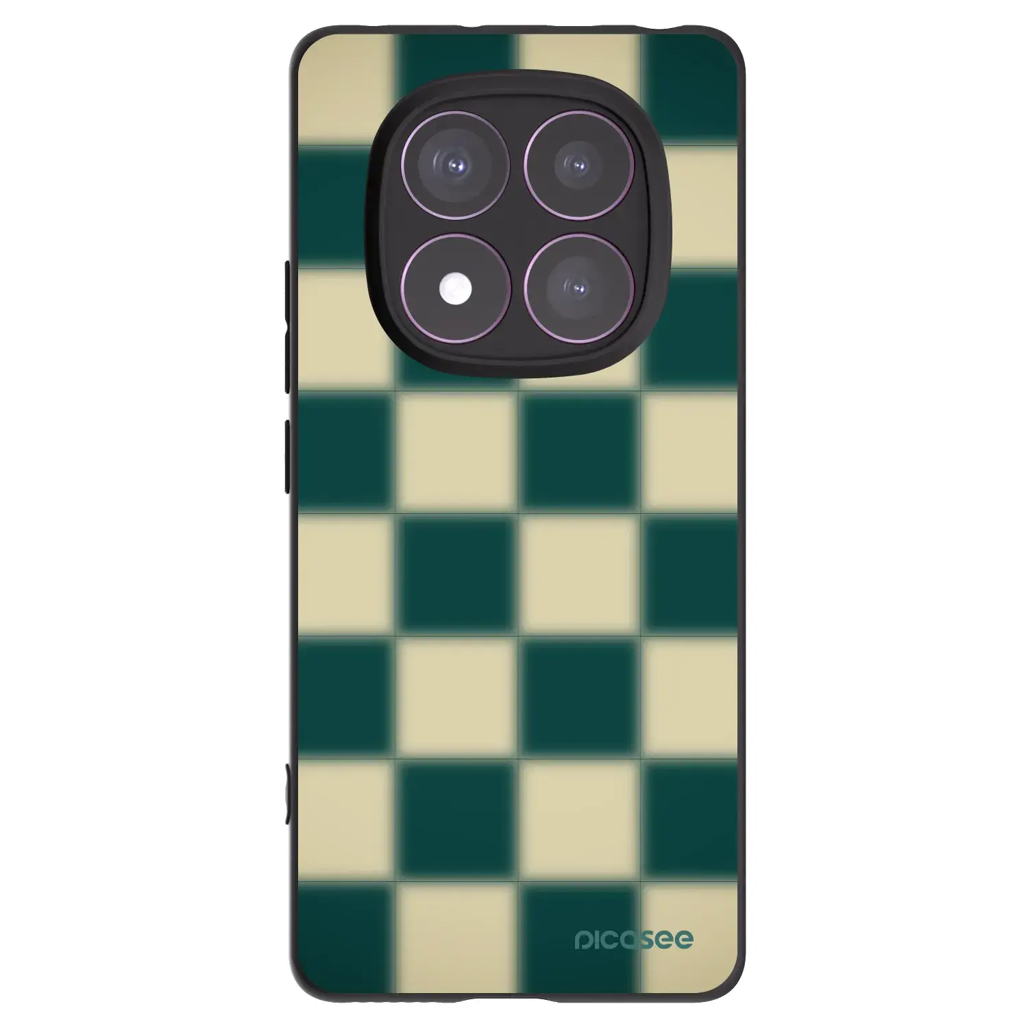 Silikonový černý obal pro Xiaomi Redmi Note 14 Pro 4G - Shadow Chess