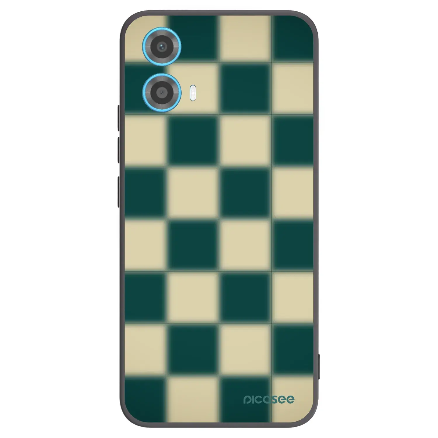 Silikonový černý obal pro Motorola Moto G34 5G - Shadow Chess