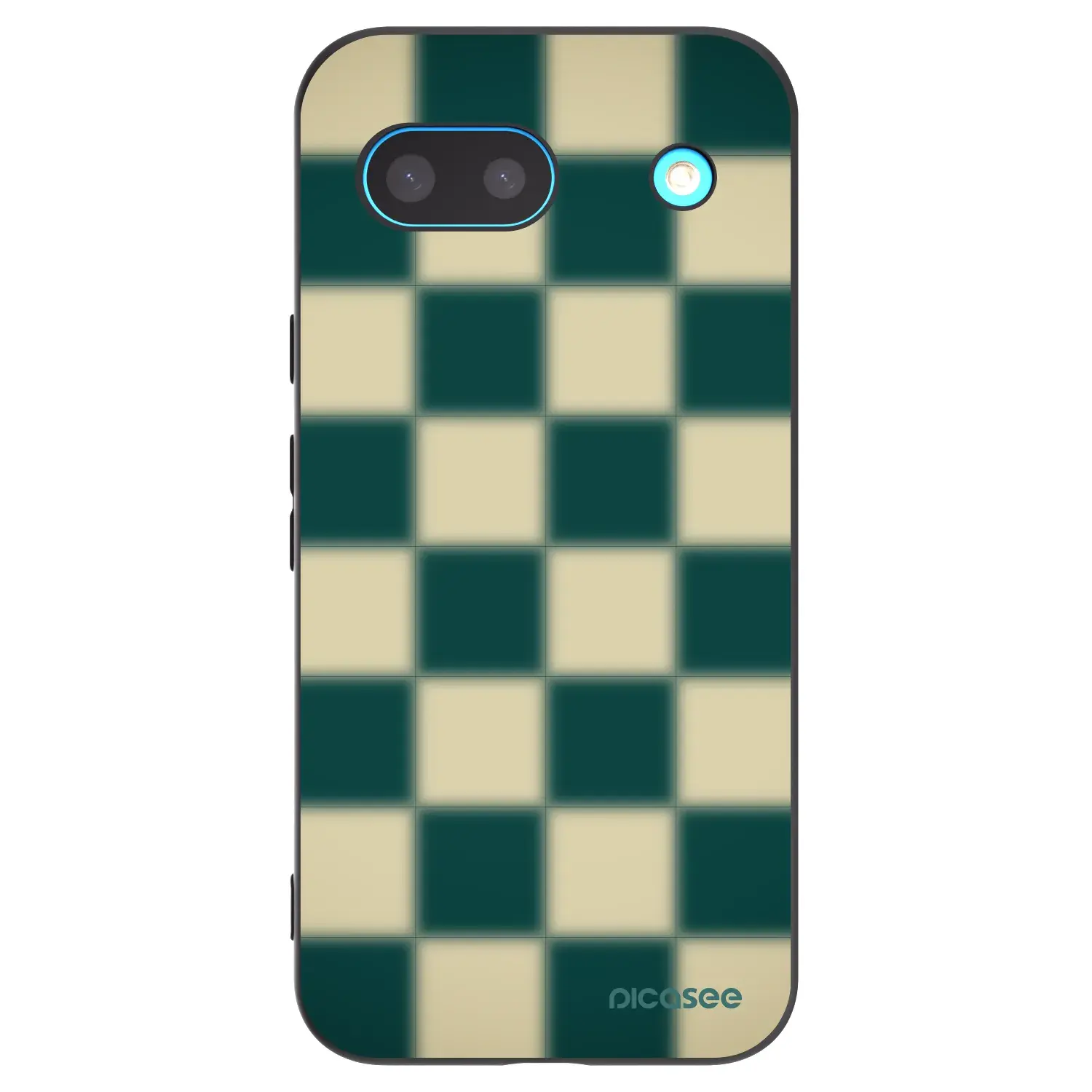 Silikonový černý obal pro Google Pixel 8a - Shadow Chess