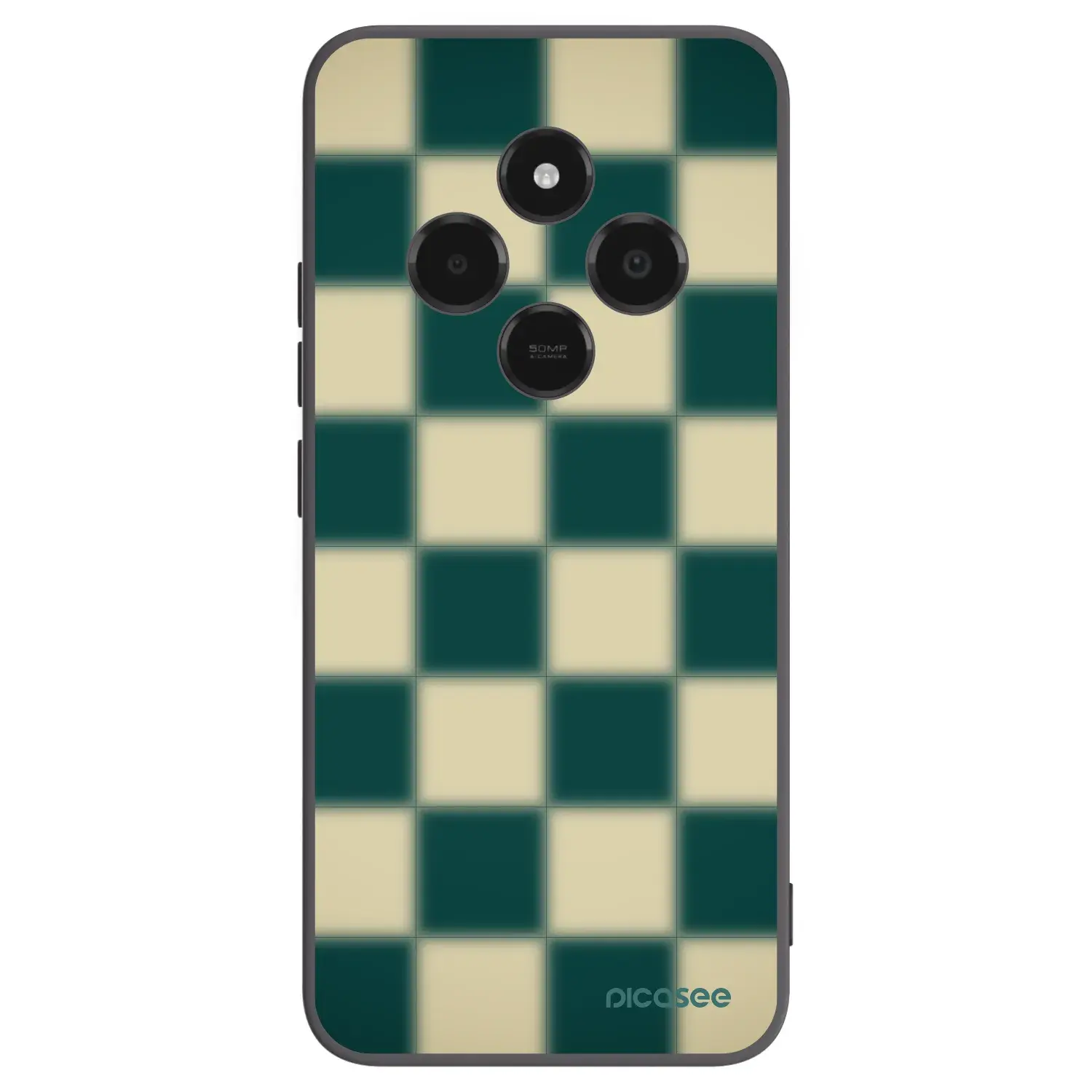 Silikonový černý obal pro Xiaomi Poco C75 - Shadow Chess