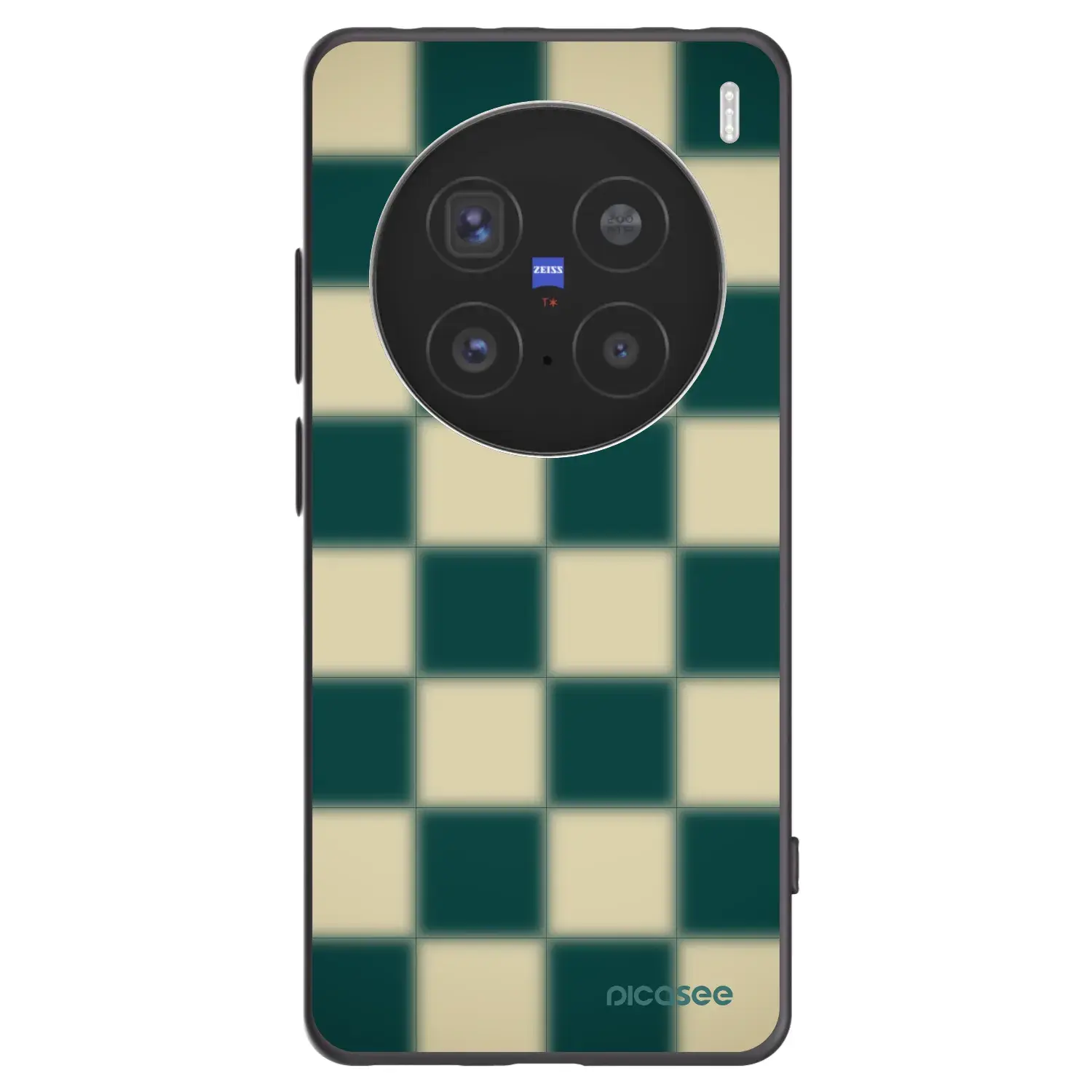 Silikonový černý obal pro Vivo X200 Pro - Shadow Chess