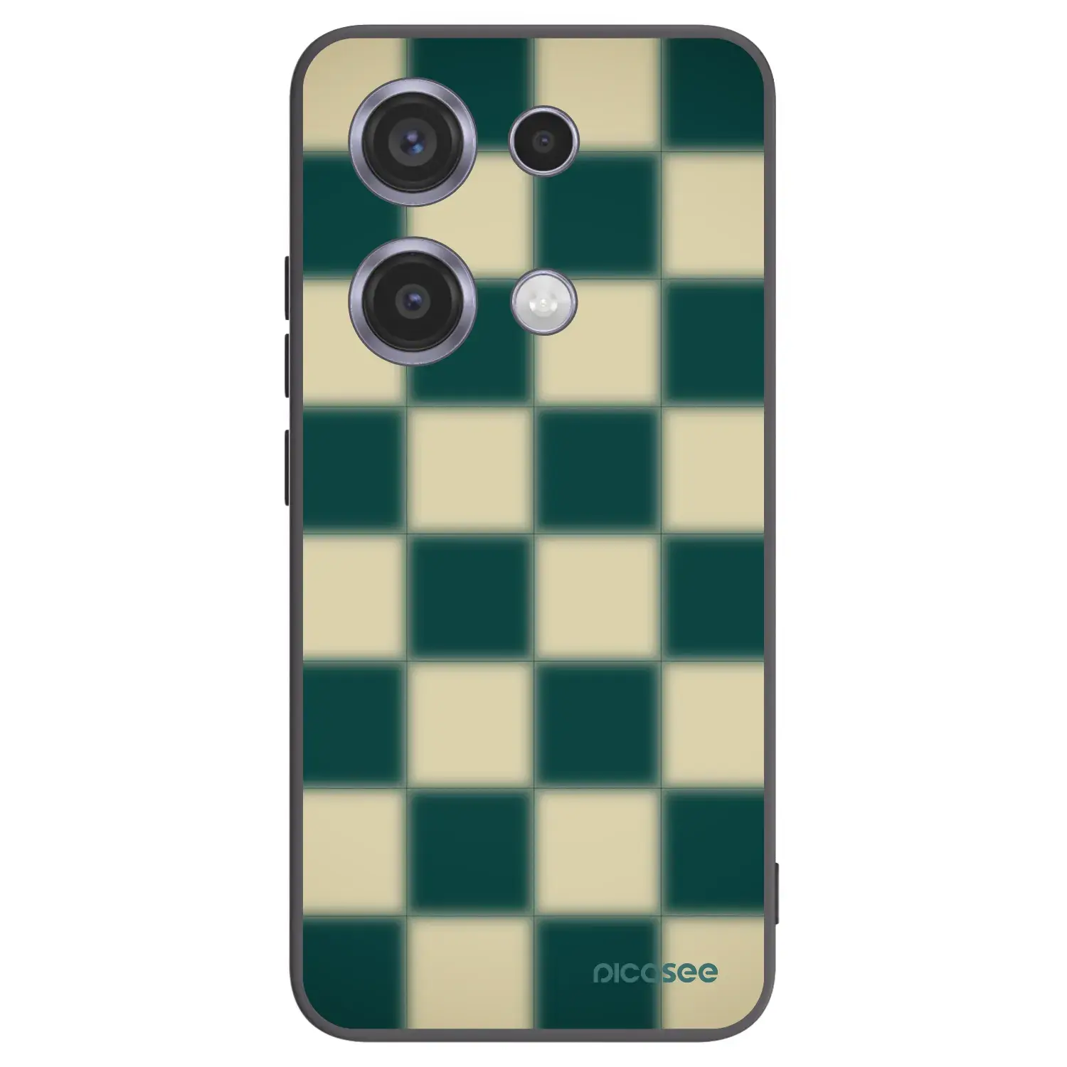 Silikonový černý obal pro Xiaomi Redmi Note 14S - Shadow Chess