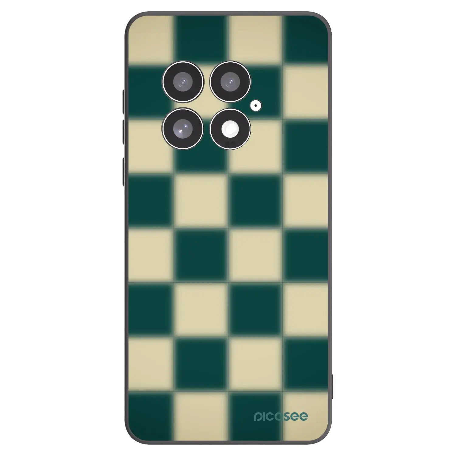 Silikonový černý obal pro OnePlus 13 5G - Shadow Chess