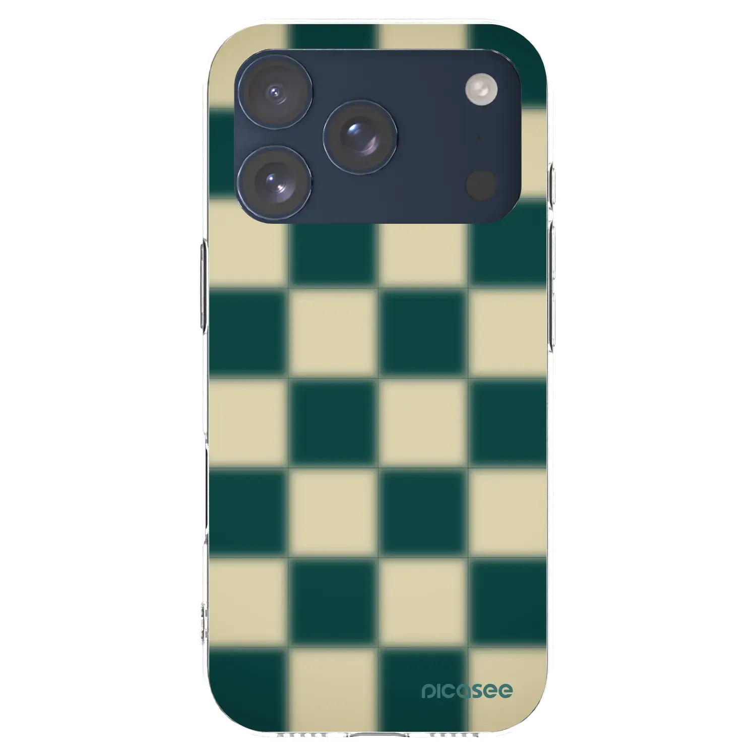 Silikonový průhledný obal pro Apple iPhone 17 Pro - Shadow Chess