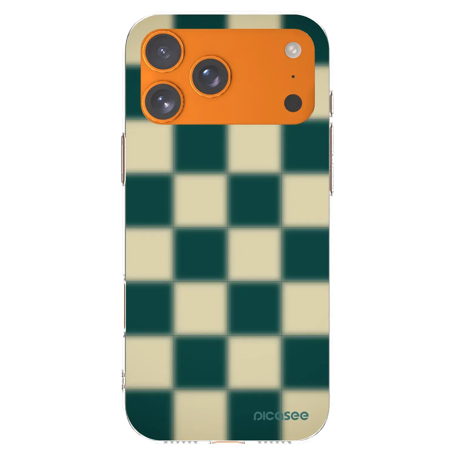 Silikonový průhledný obal pro Apple iPhone 17 Pro Max - Shadow Chess