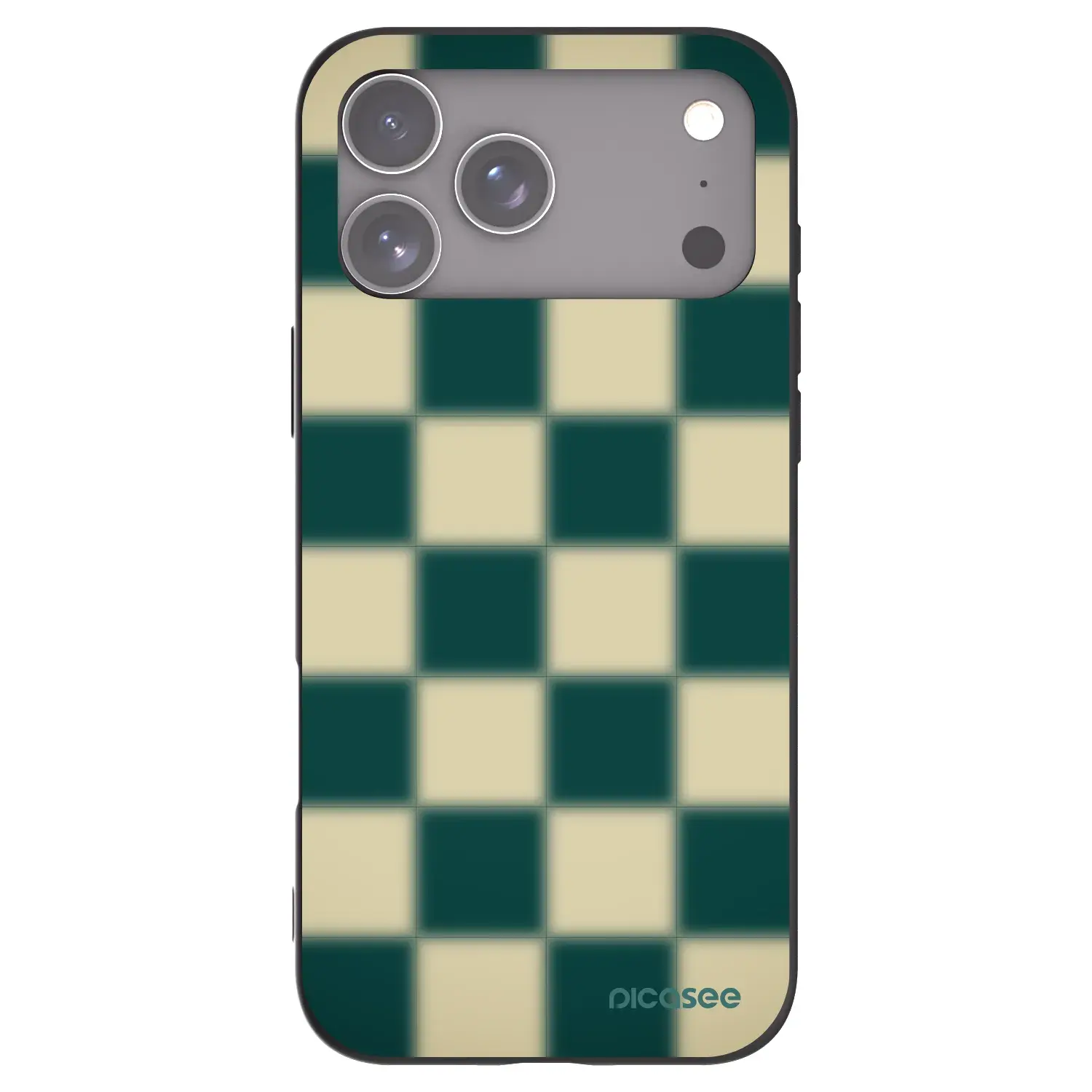 Silikonový černý obal pro Apple iPhone 17 Pro Max - Shadow Chess