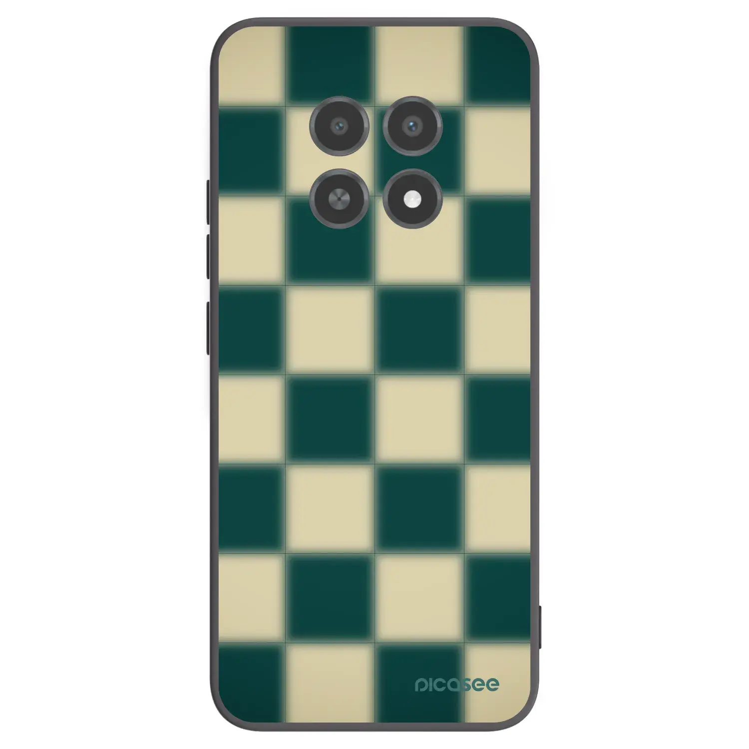 Silikonový černý obal pro Realme 12X - Shadow Chess