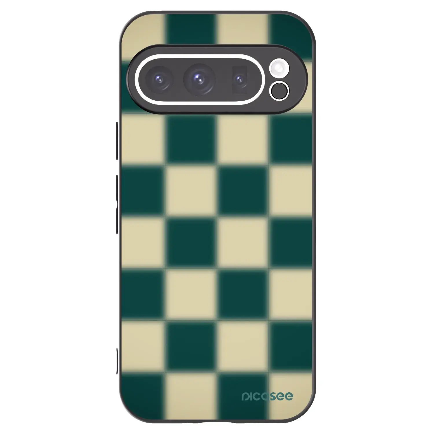 Silikonový černý obal pro Google Pixel 9 Pro XL - Shadow Chess