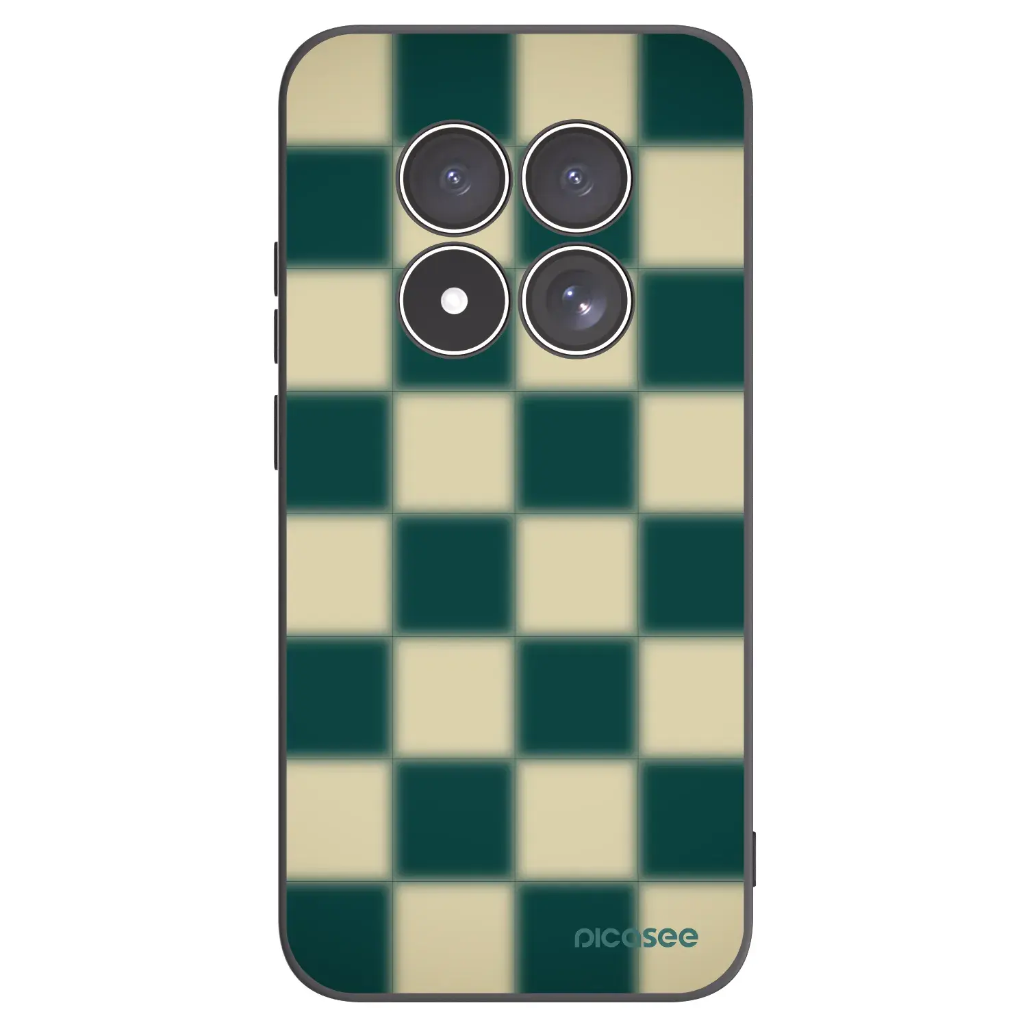 Silikonový černý obal pro Xiaomi Redmi Note 15 Pro 4G - Shadow Chess