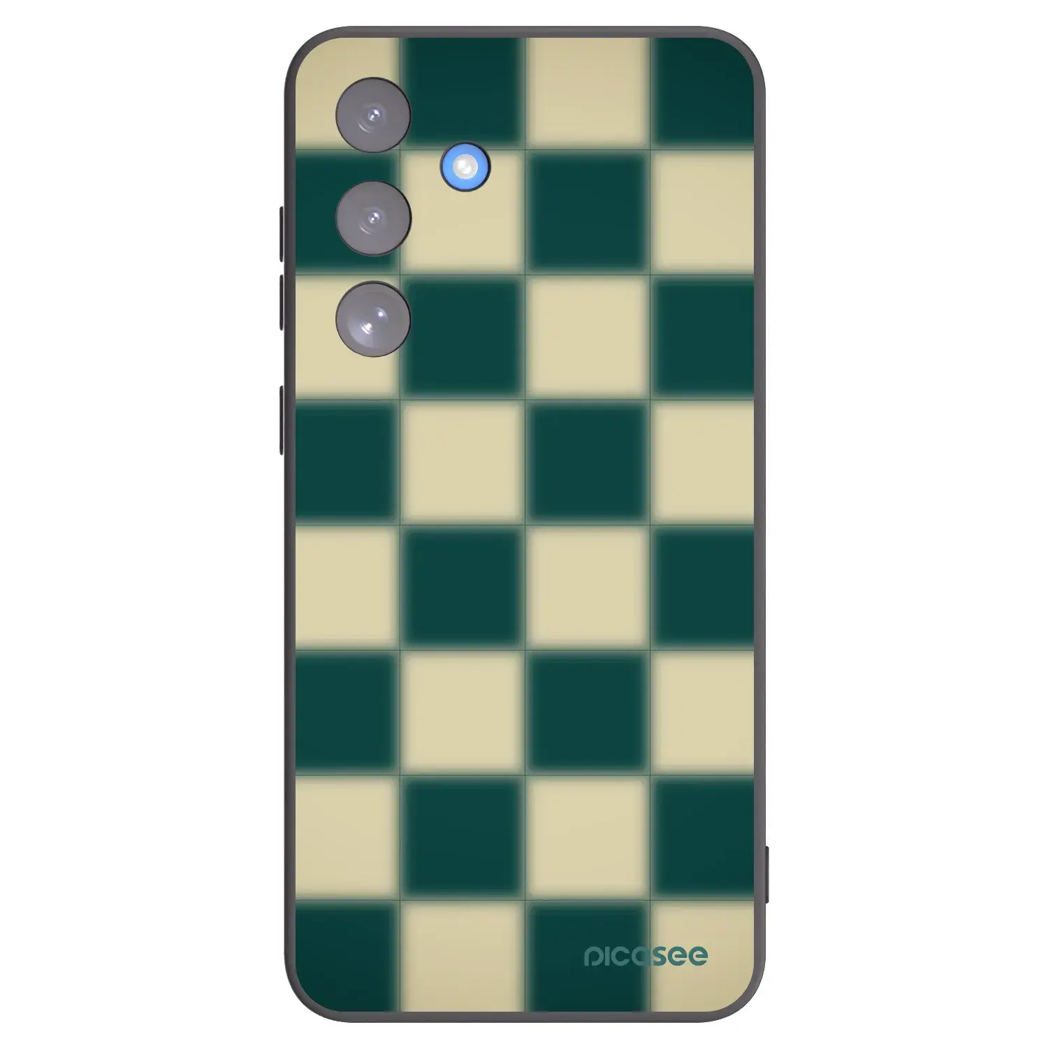Silikonový černý obal pro Samsung Galaxy S25 FE 5G - Shadow Chess
