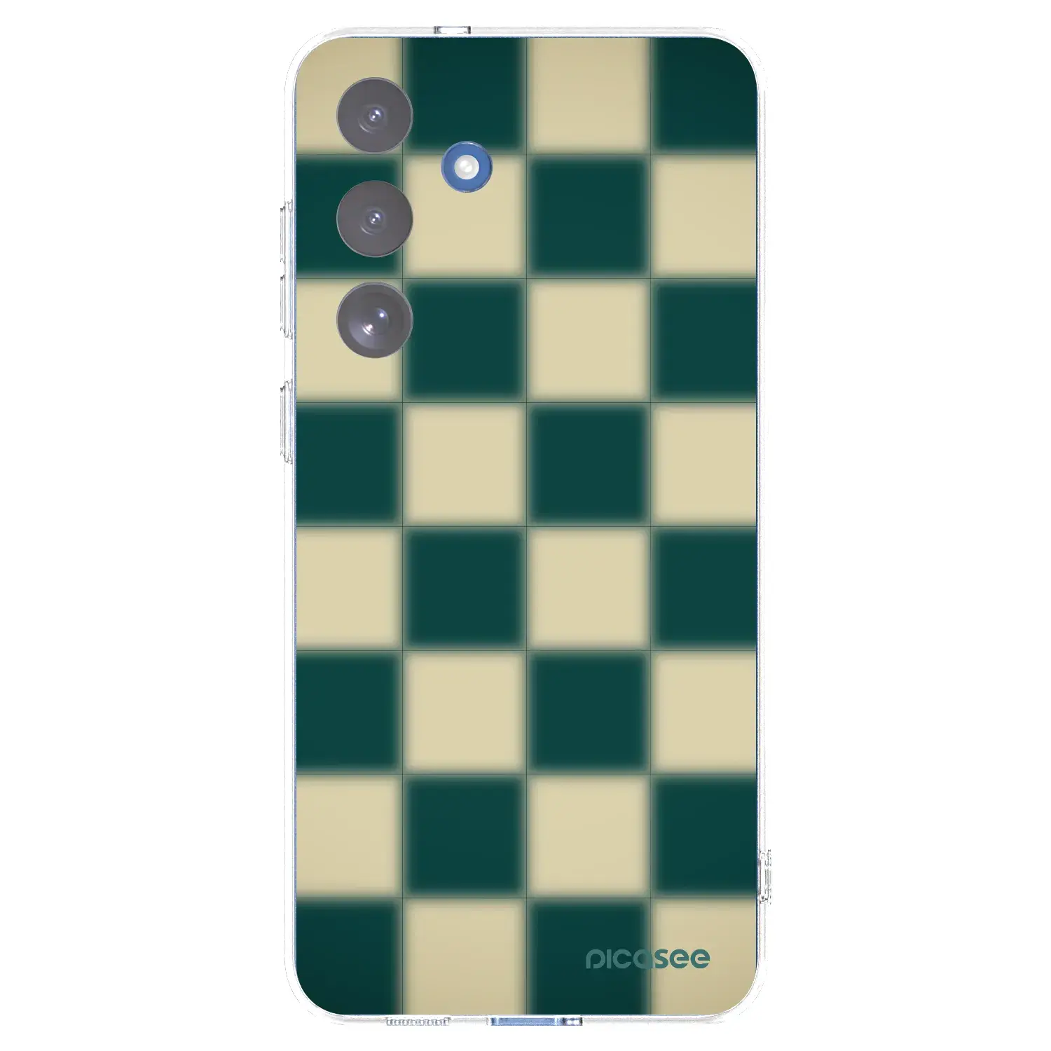 Silikonový průhledný obal pro Samsung Galaxy S25 FE 5G - Shadow Chess