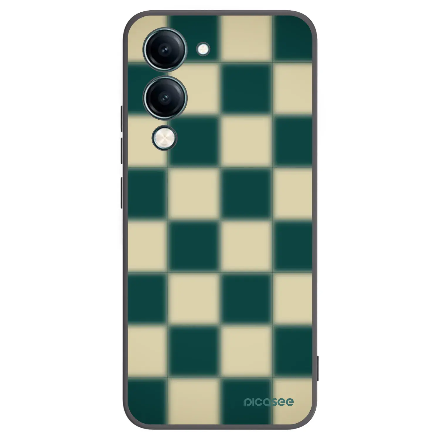 Silikonový černý obal pro Vivo Y29s 5G - Shadow Chess