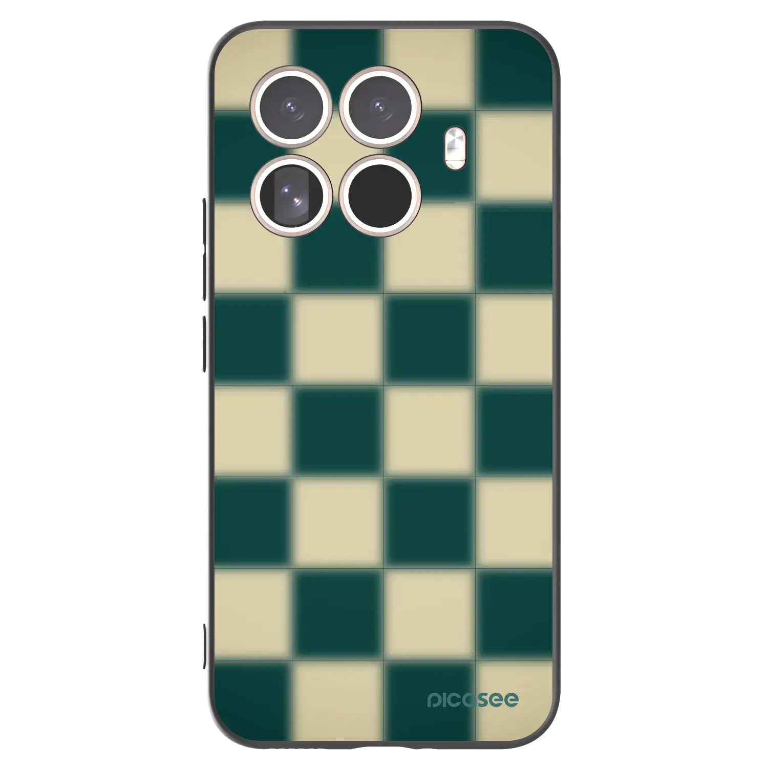 Silikonový černý obal pro Xiaomi 15T Pro - Shadow Chess