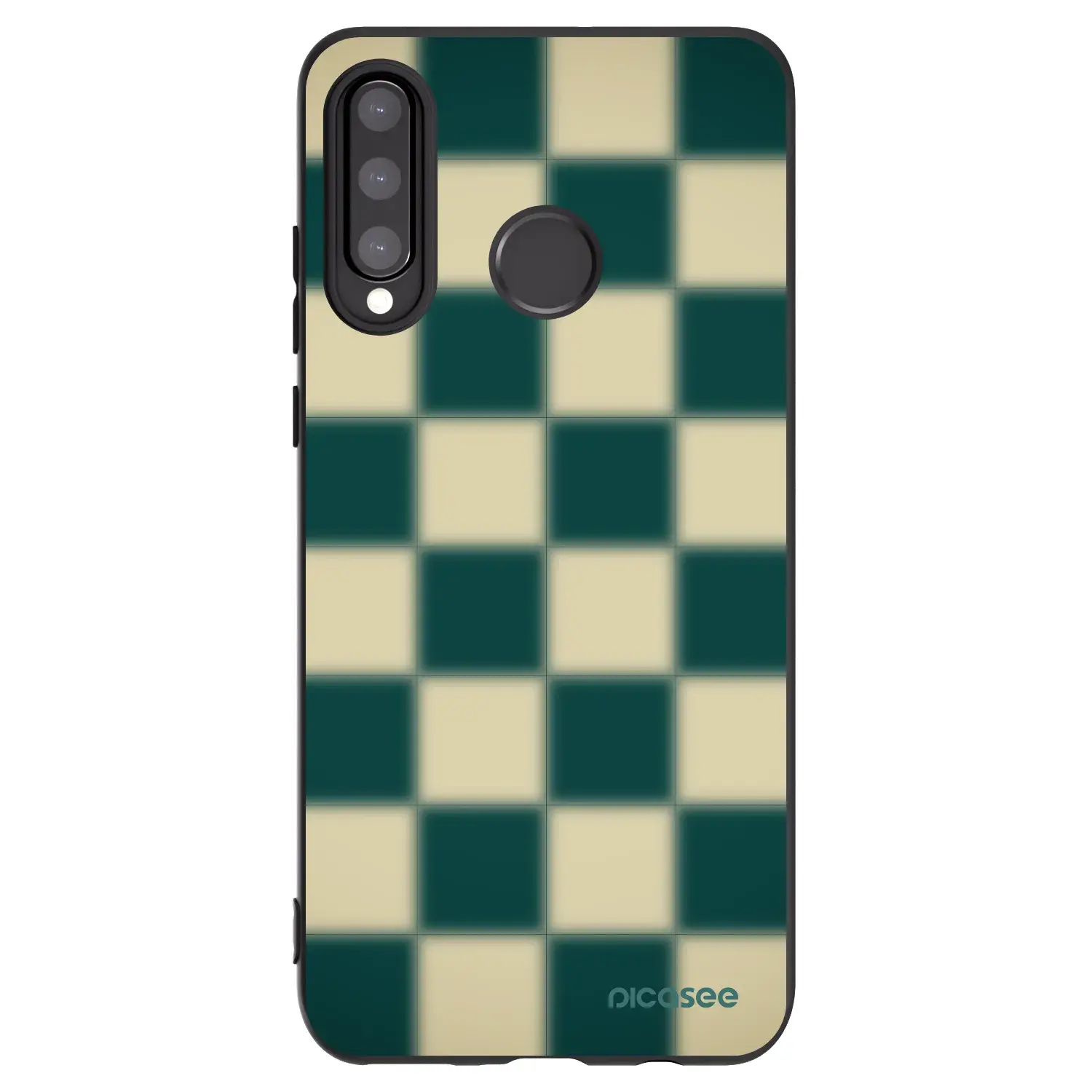 Silikonový černý obal pro Huawei P30 Lite - Shadow Chess