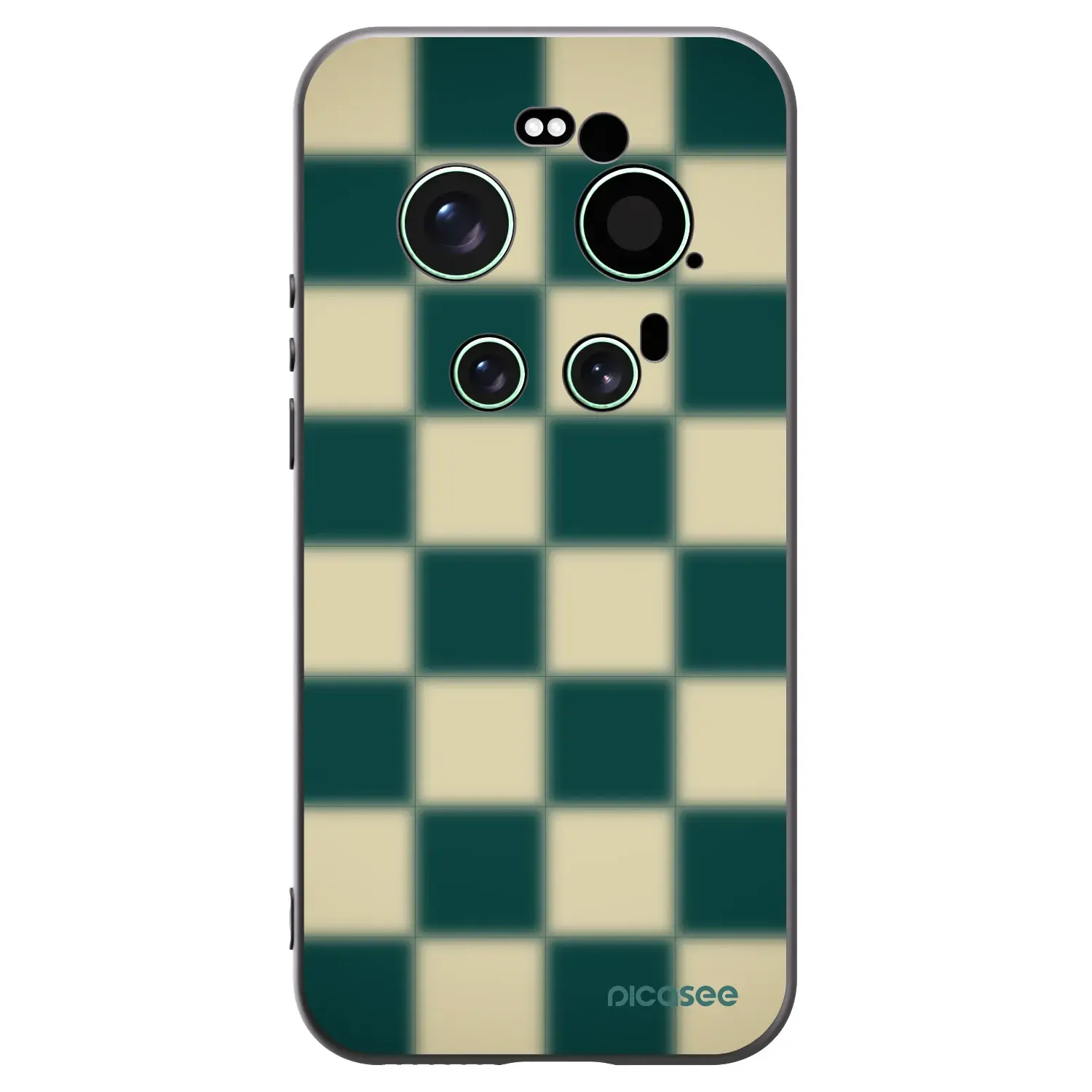 Silikonový černý obal pro Xiaomi 17 Ultra - Shadow Chess