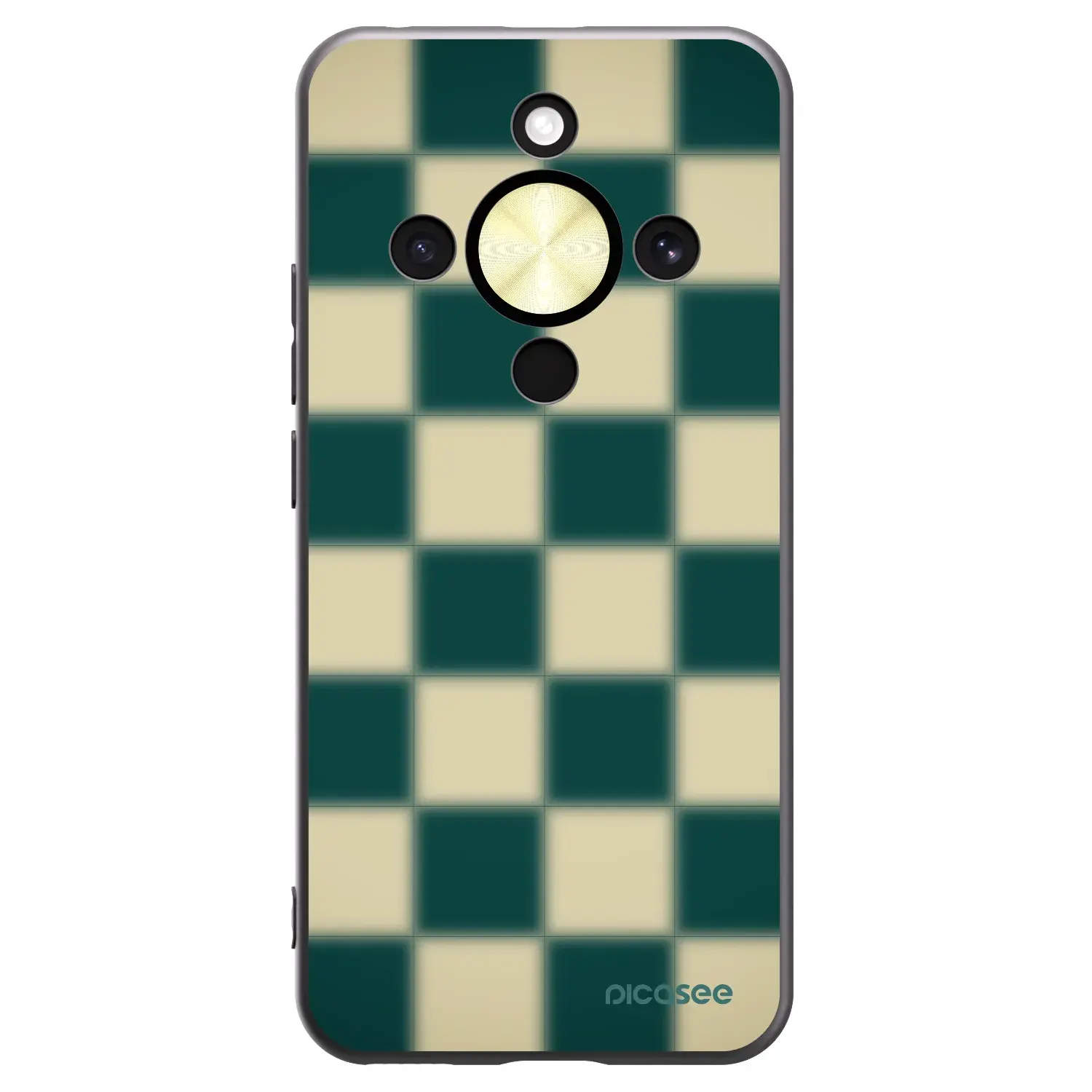 Silikonový černý obal pro Honor Magic8 Lite 5G - Shadow Chess