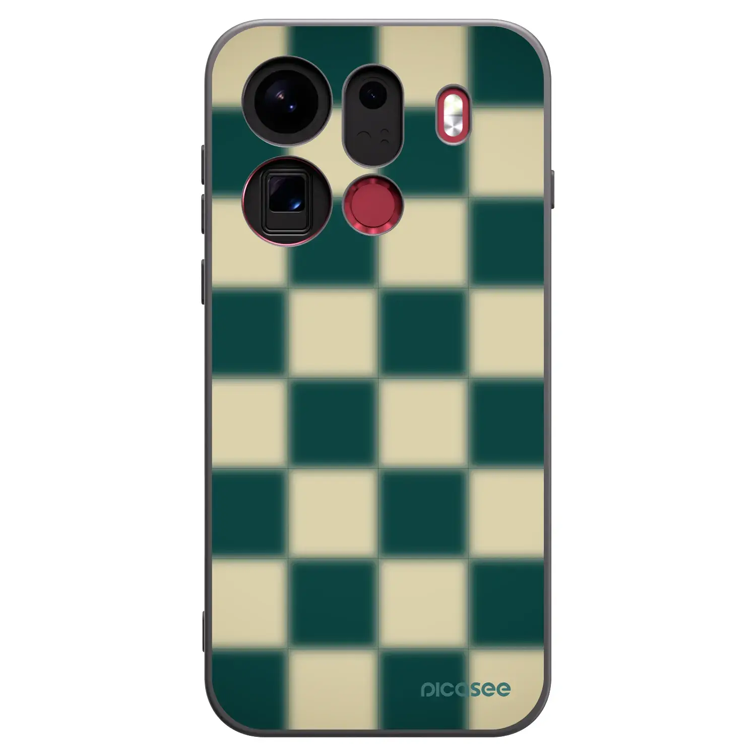 Silikonový černý obal pro OPPO Find X9 Pro - Shadow Chess