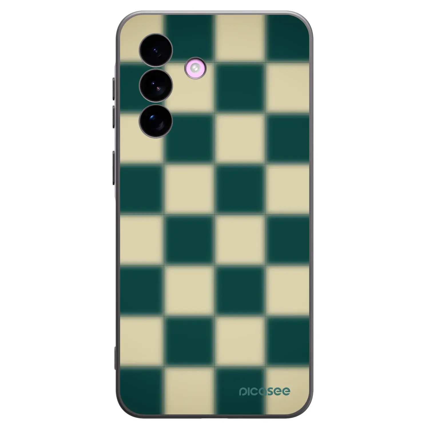 Silikonový černý obal pro Samsung Galaxy A57 5G - Shadow Chess