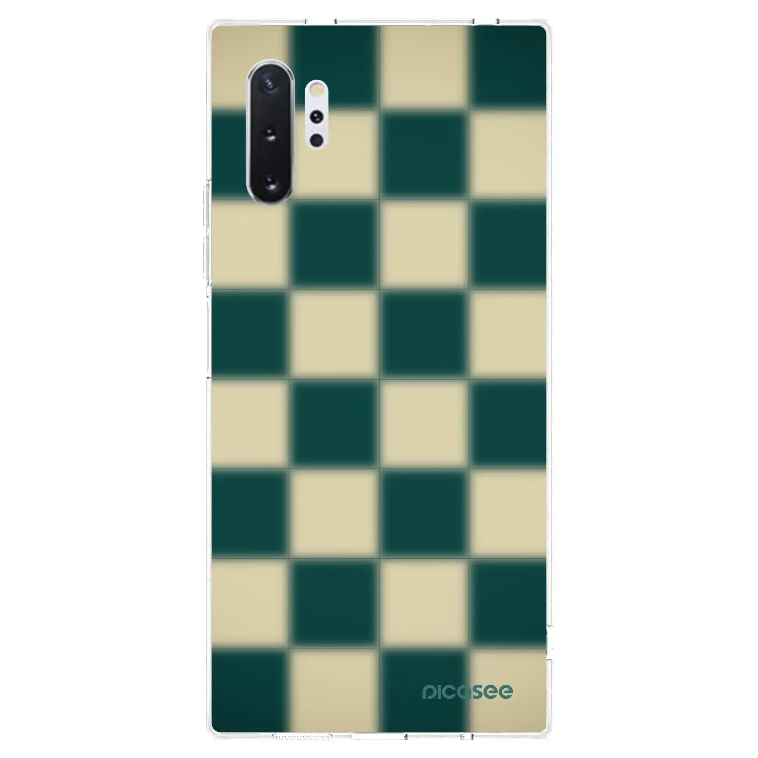 Silikonový průhledný obal pro Samsung Galaxy Note 10+ N975F - Shadow Chess