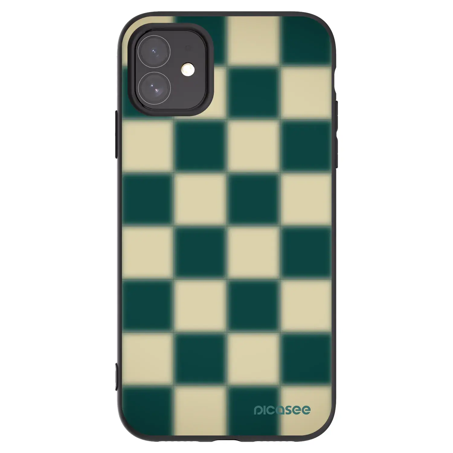 Silikonový černý obal pro Apple iPhone 11 - Shadow Chess