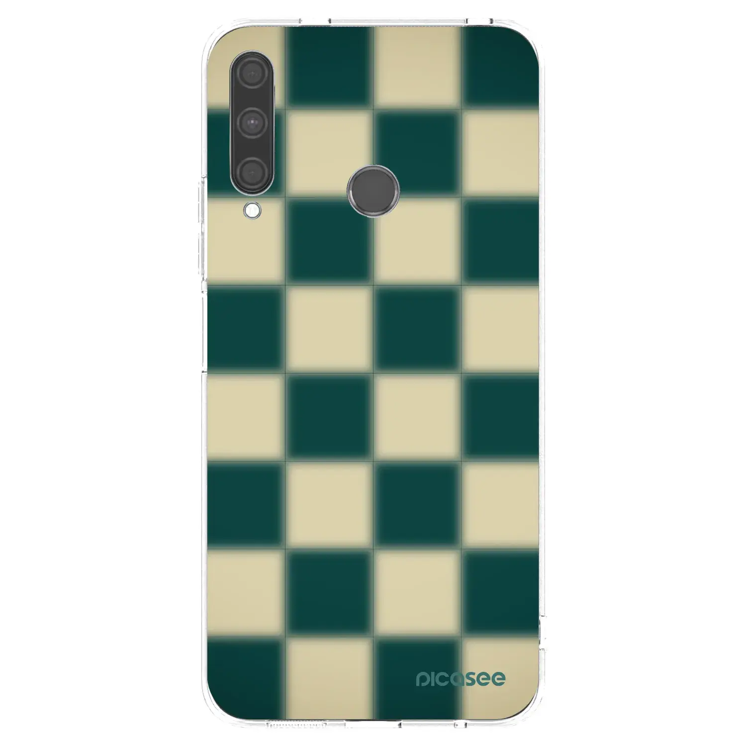 Silikonový průhledný obal pro Huawei P40 Lite E - Shadow Chess