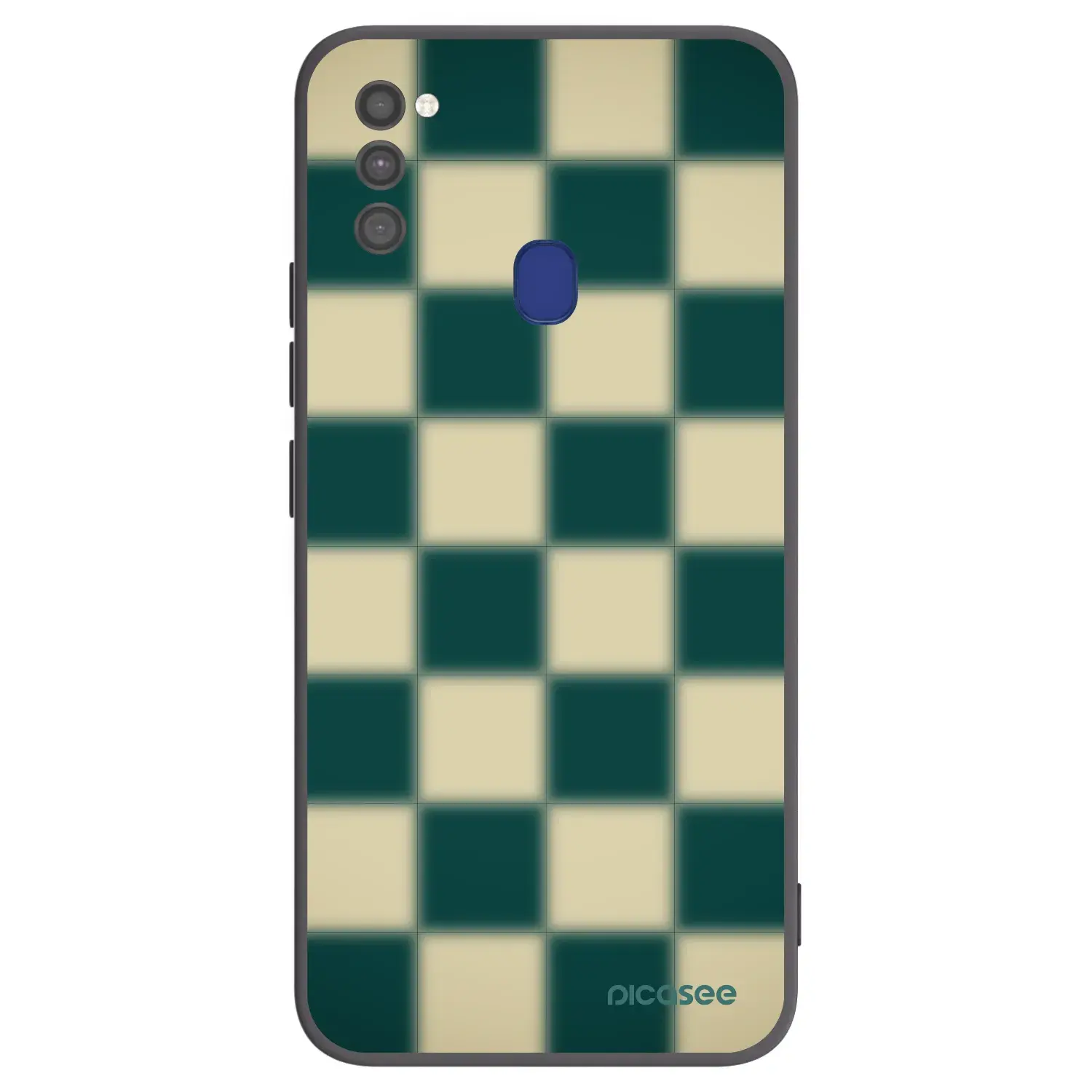 Silikonový černý obal pro Samsung Galaxy M21 M215F - Shadow Chess