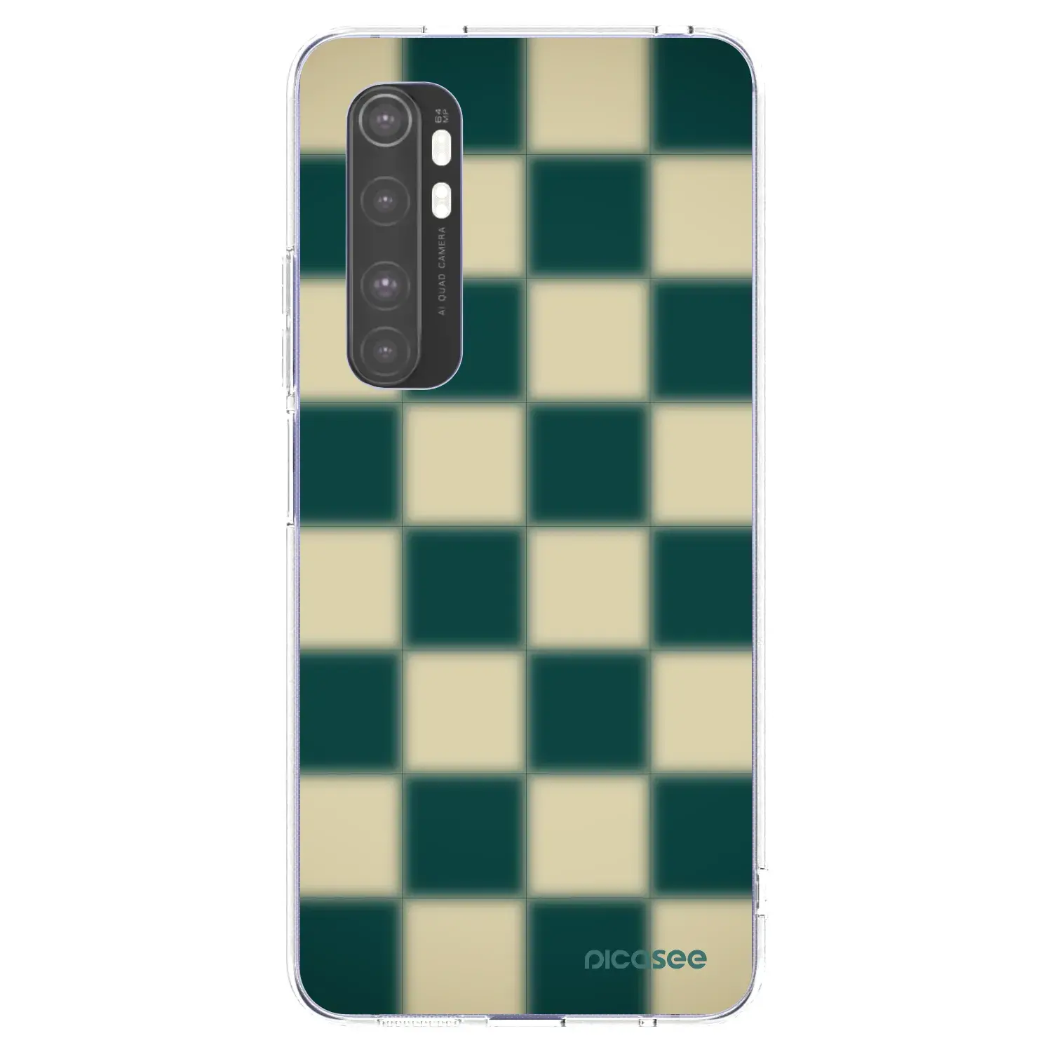 Silikonový průhledný obal pro Xiaomi Mi Note 10 Lite - Shadow Chess