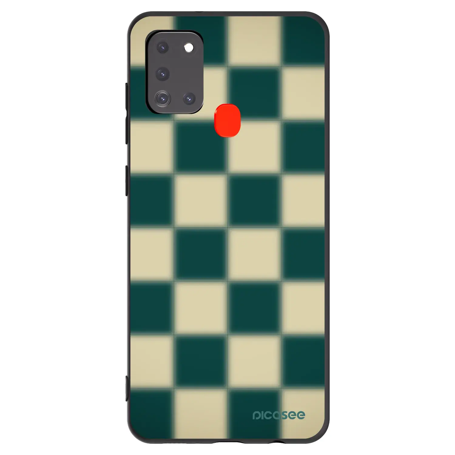 Silikonový černý obal pro Samsung Galaxy A21s - Shadow Chess