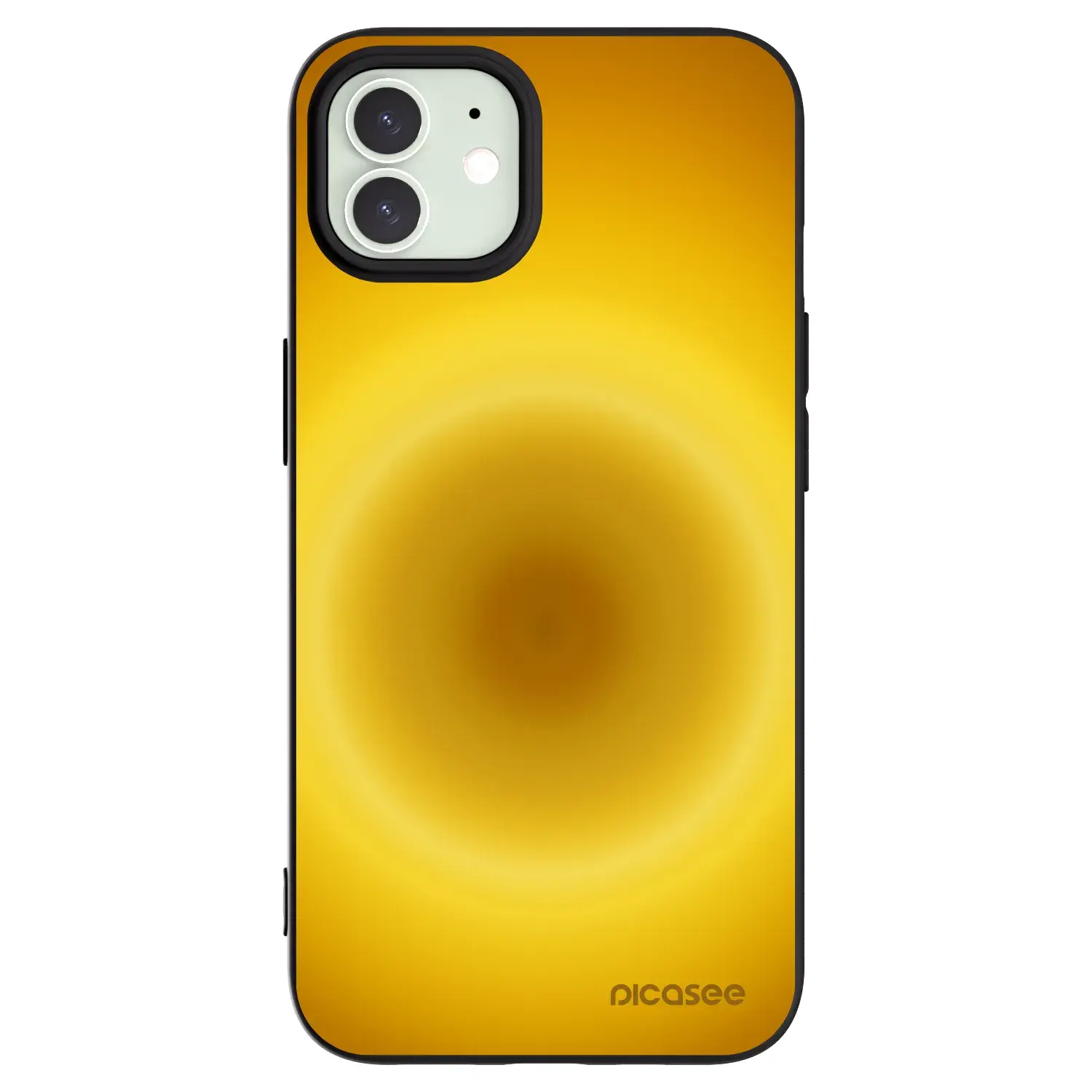 Silikonový černý obal pro Apple iPhone 12 - Solar Pulse