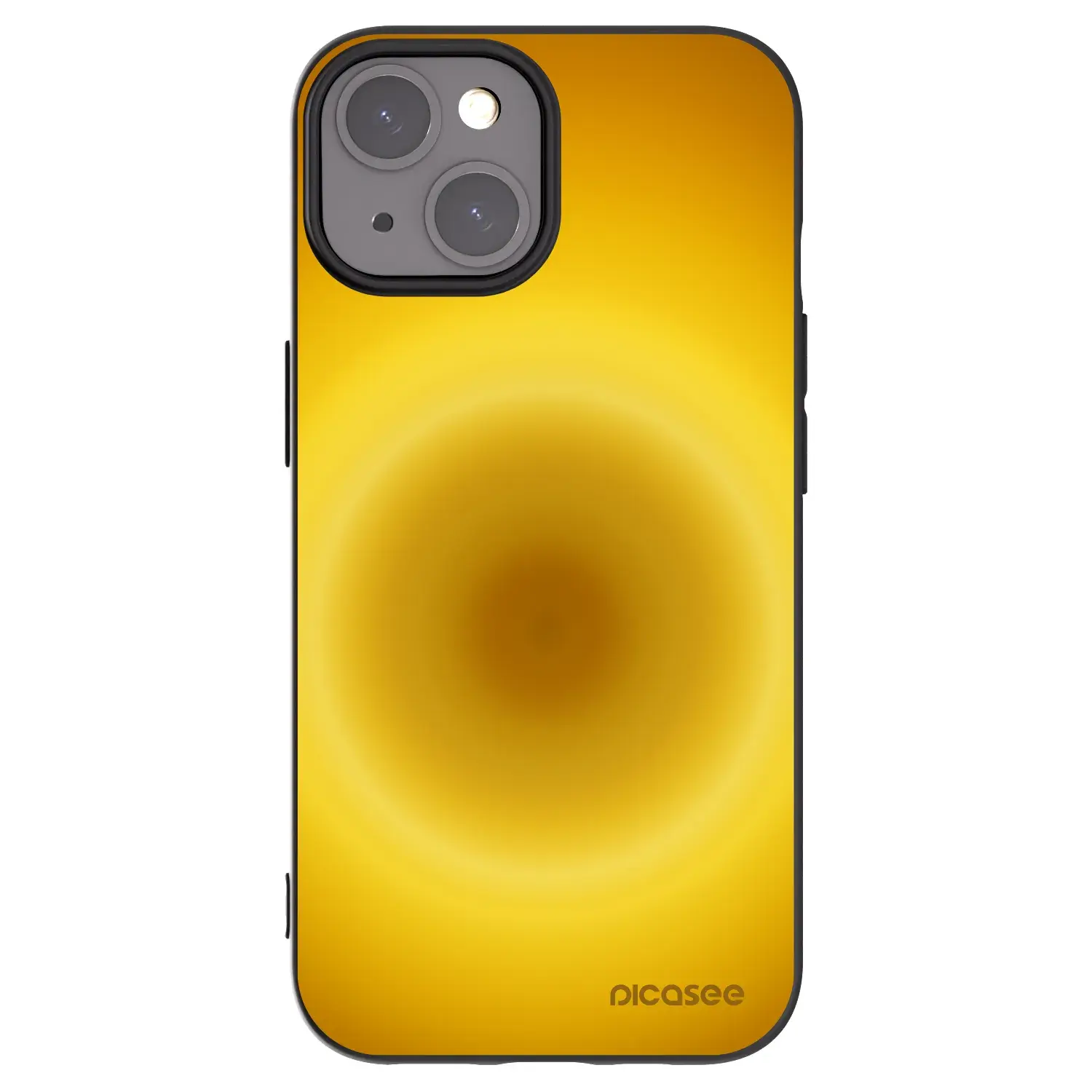 Silikonový černý obal pro Apple iPhone 15 - Solar Pulse
