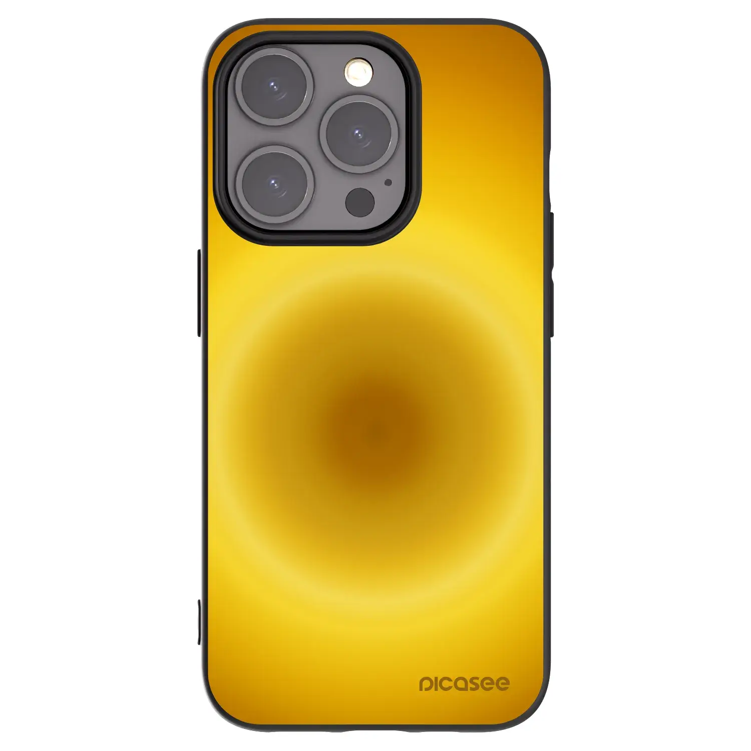 Silikonový černý obal pro Apple iPhone 15 Pro - Solar Pulse