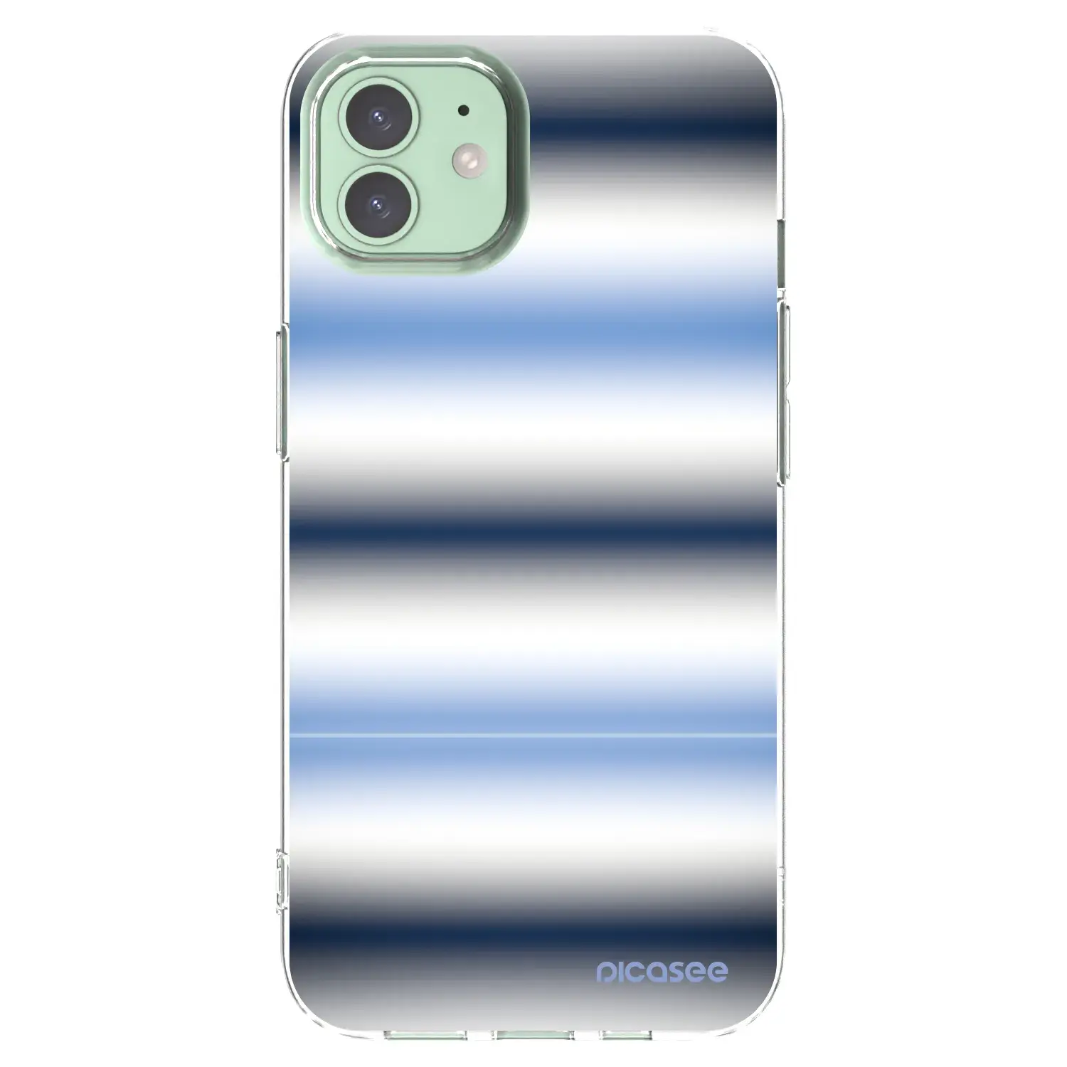 Silikonový průhledný obal pro Apple iPhone 12 - Static Lines