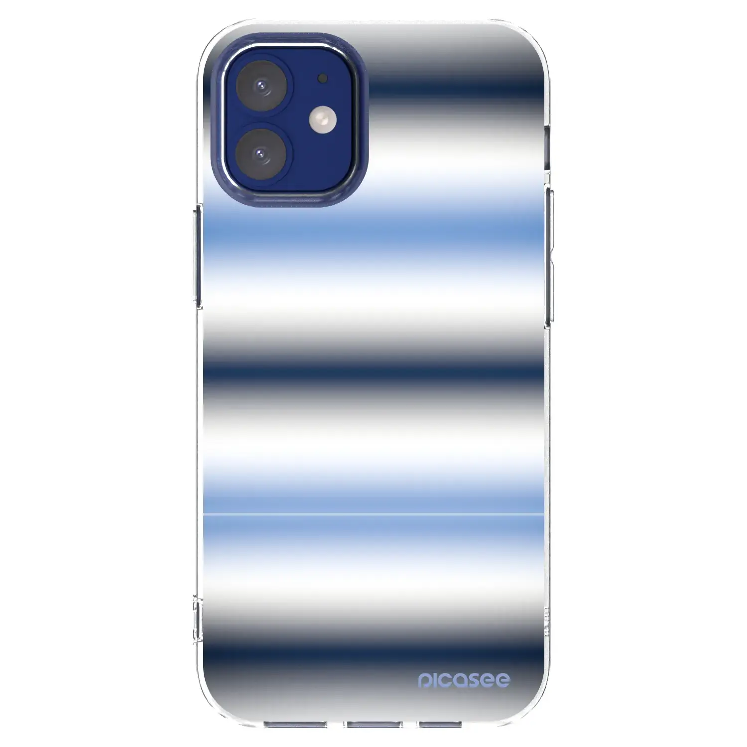 Silikonový průhledný obal pro Apple iPhone 12 mini - Static Lines
