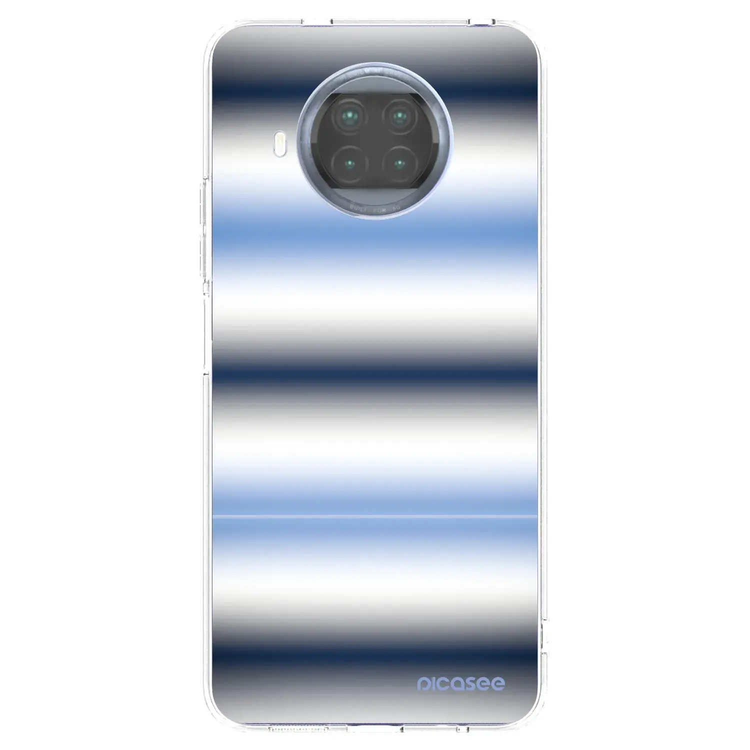 Silikonový průhledný obal pro Xiaomi Mi 10T Lite - Static Lines