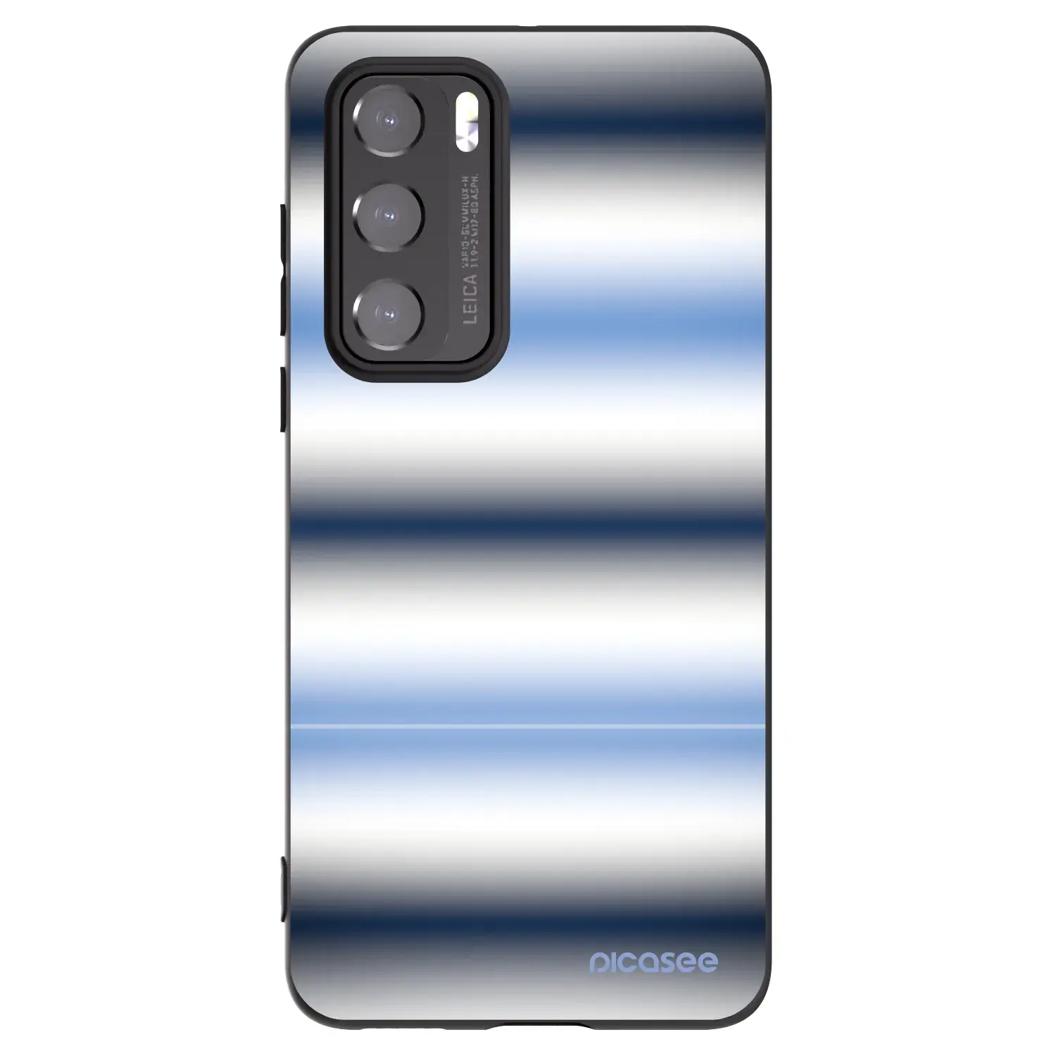 Silikonový černý obal pro Huawei P40 - Static Lines