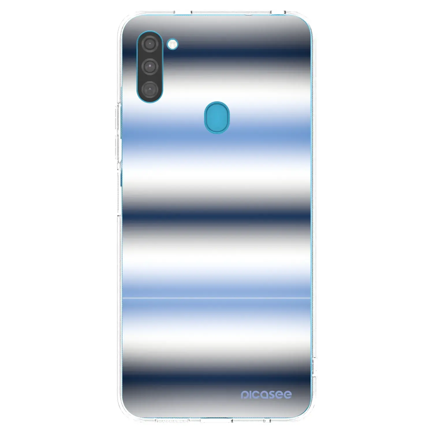 Silikonový průhledný obal pro Samsung Galaxy M11 - Static Lines