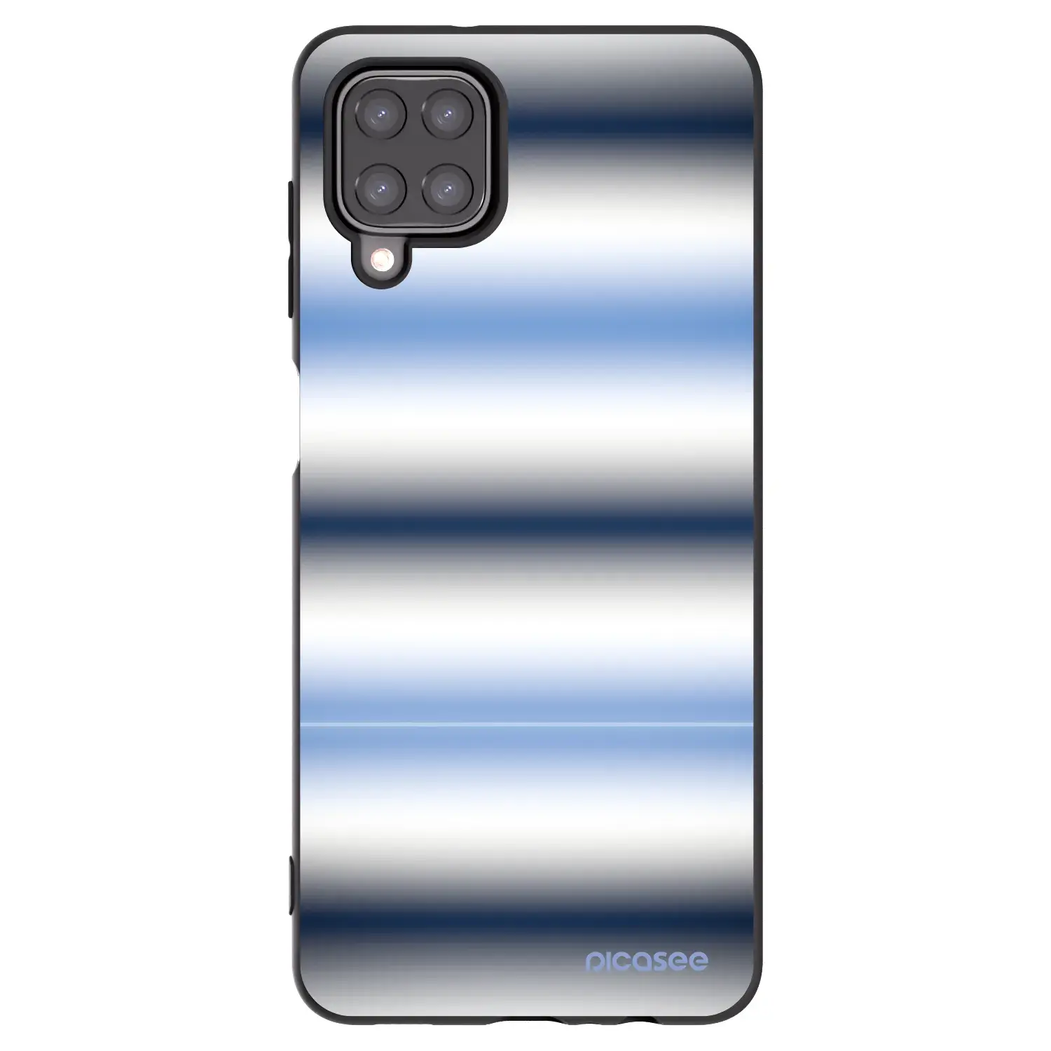 Silikonový černý obal pro Samsung Galaxy A12 A125F - Static Lines