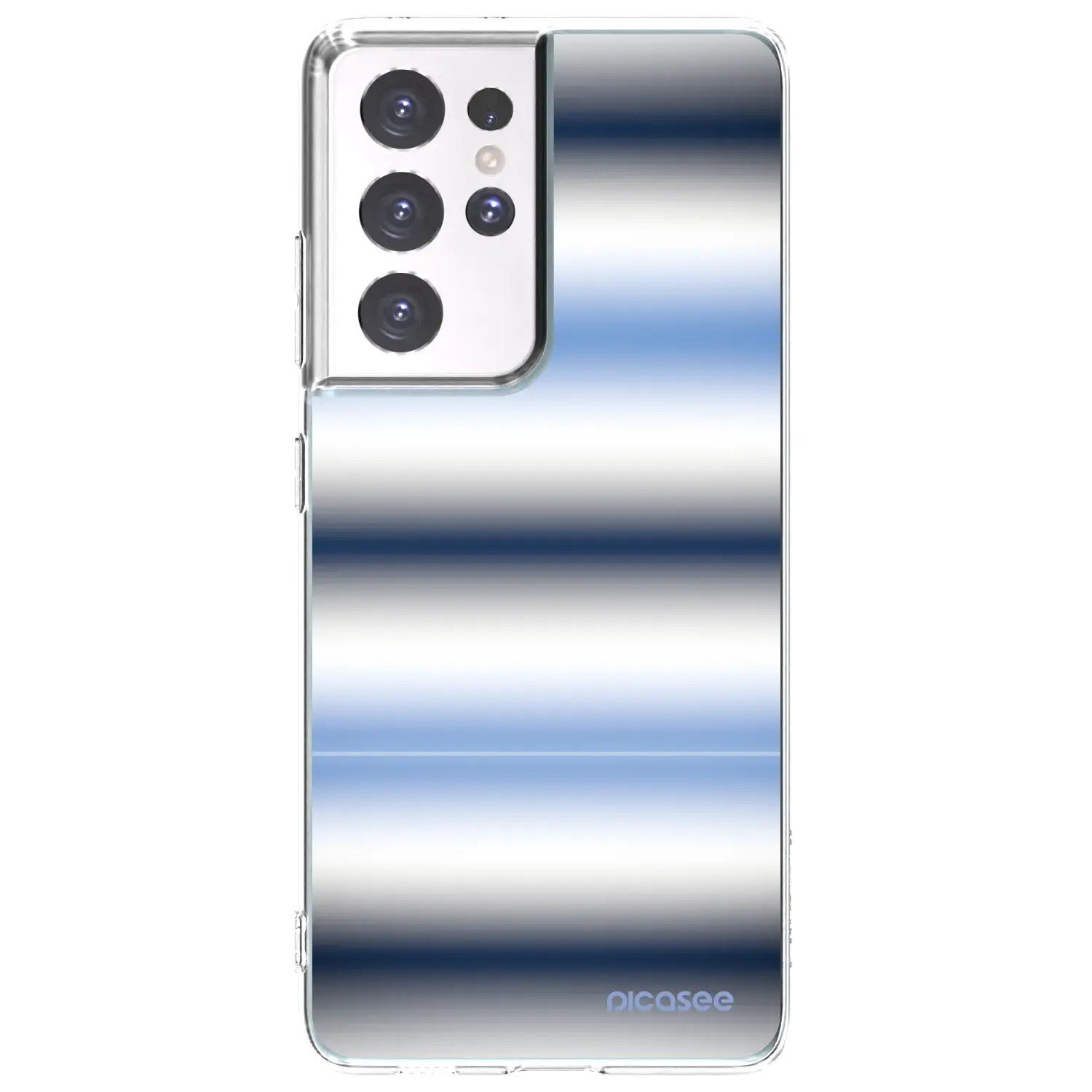 Silikonový průhledný obal pro Samsung Galaxy S21 Ultra 5G G998B - Static Lines