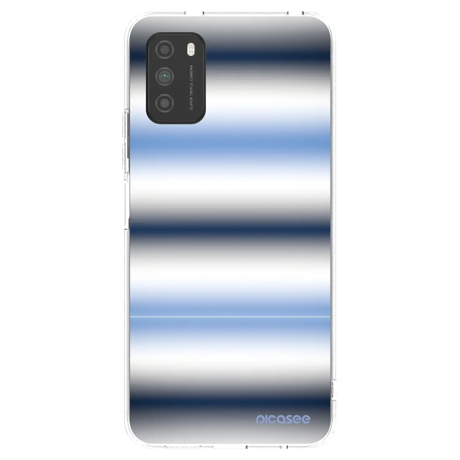 Silikonový průhledný obal pro Xiaomi Poco M3 - Static Lines