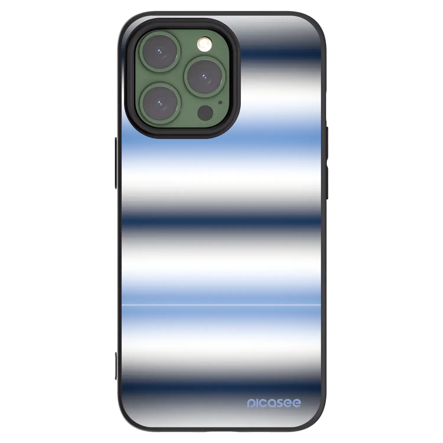 Silikonový černý obal pro Apple iPhone 13 Pro - Static Lines