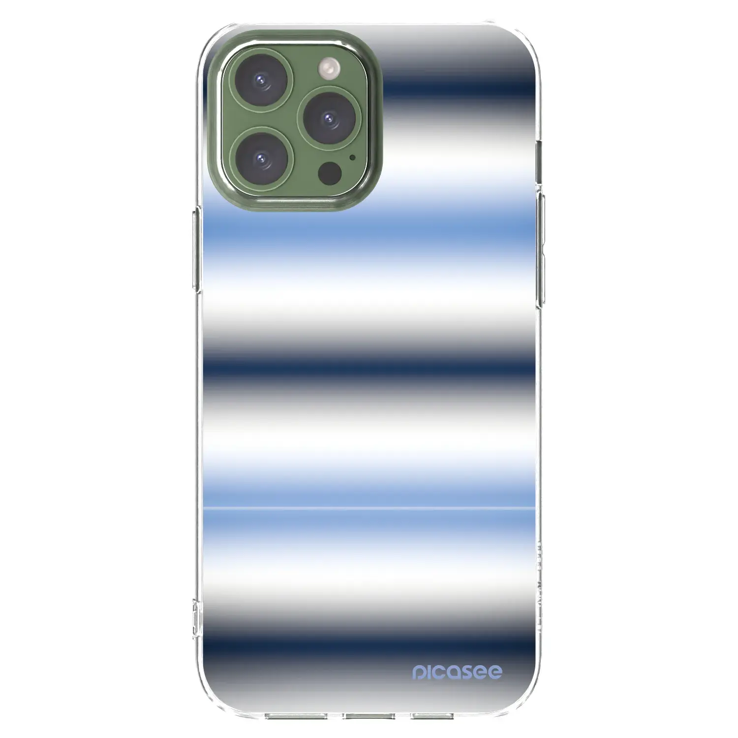 Silikonový průhledný obal pro Apple iPhone 13 Pro Max - Static Lines