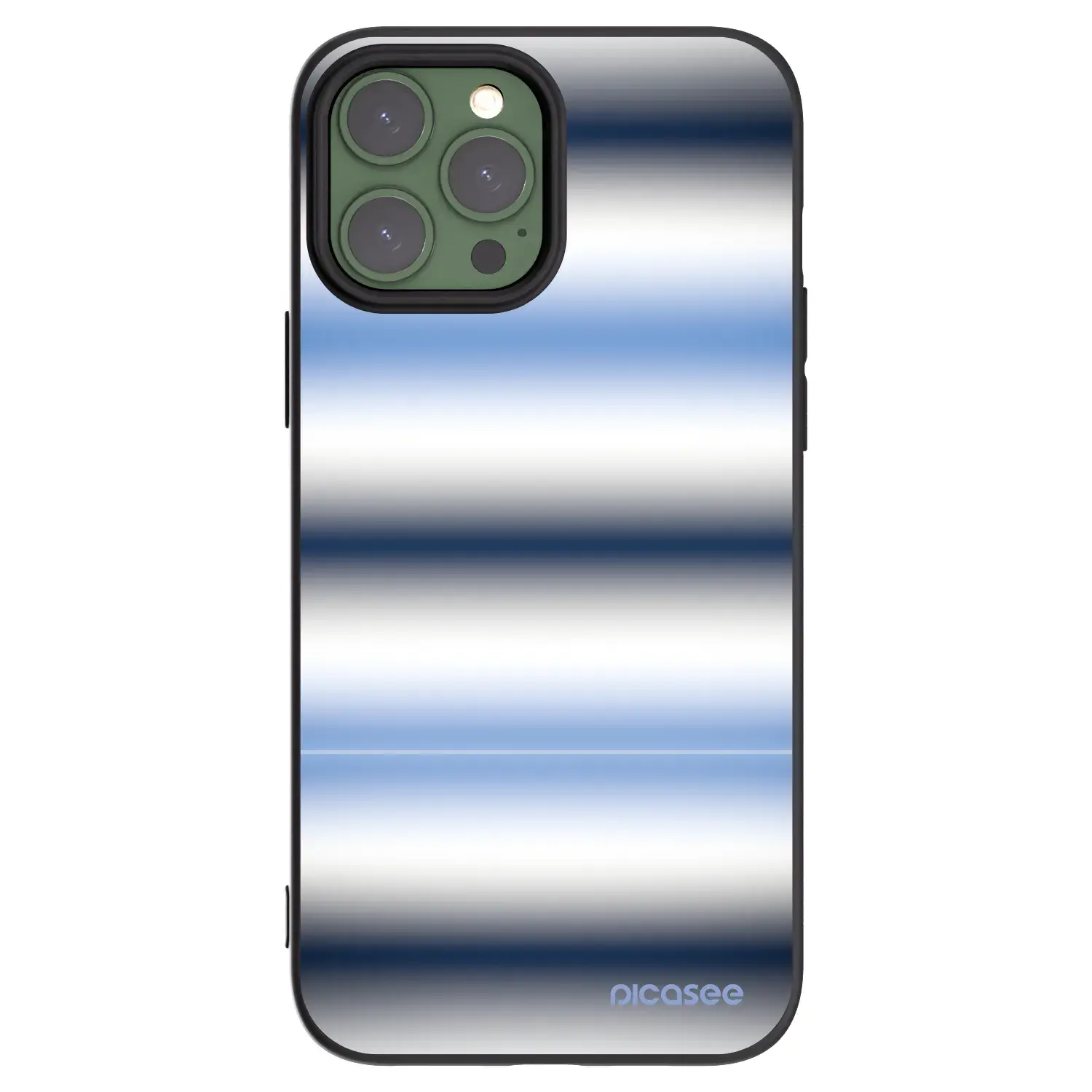 Silikonový černý obal pro Apple iPhone 13 Pro Max - Static Lines