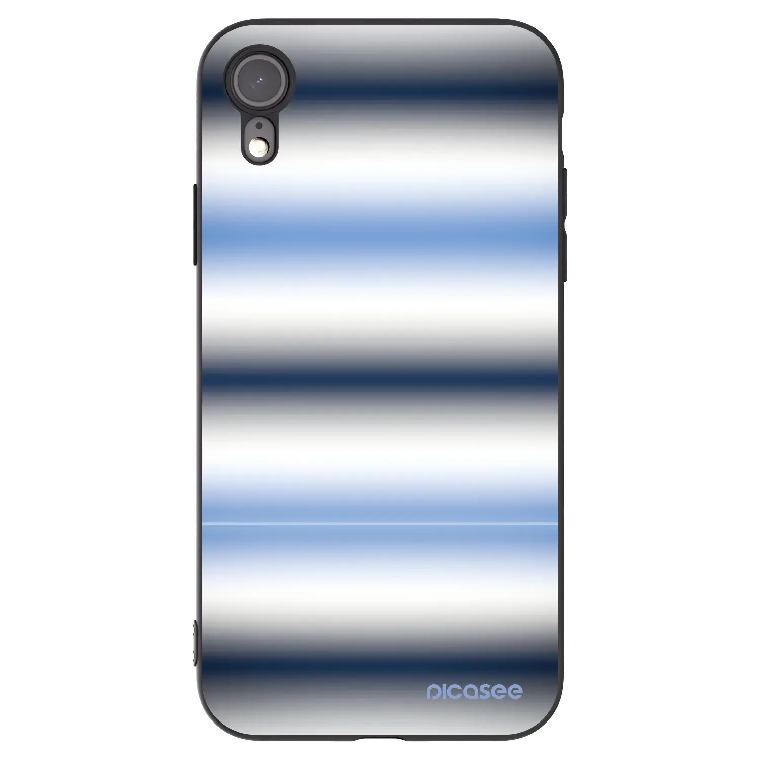 Silikonový černý obal pro Apple iPhone XR - Static Lines