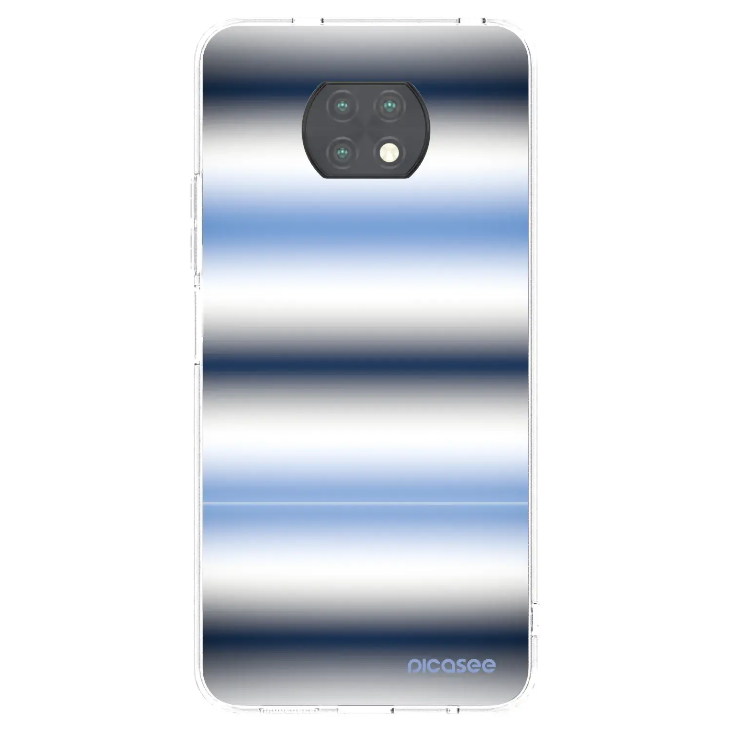 Silikonový průhledný obal pro Xiaomi Redmi Note 9T - Static Lines