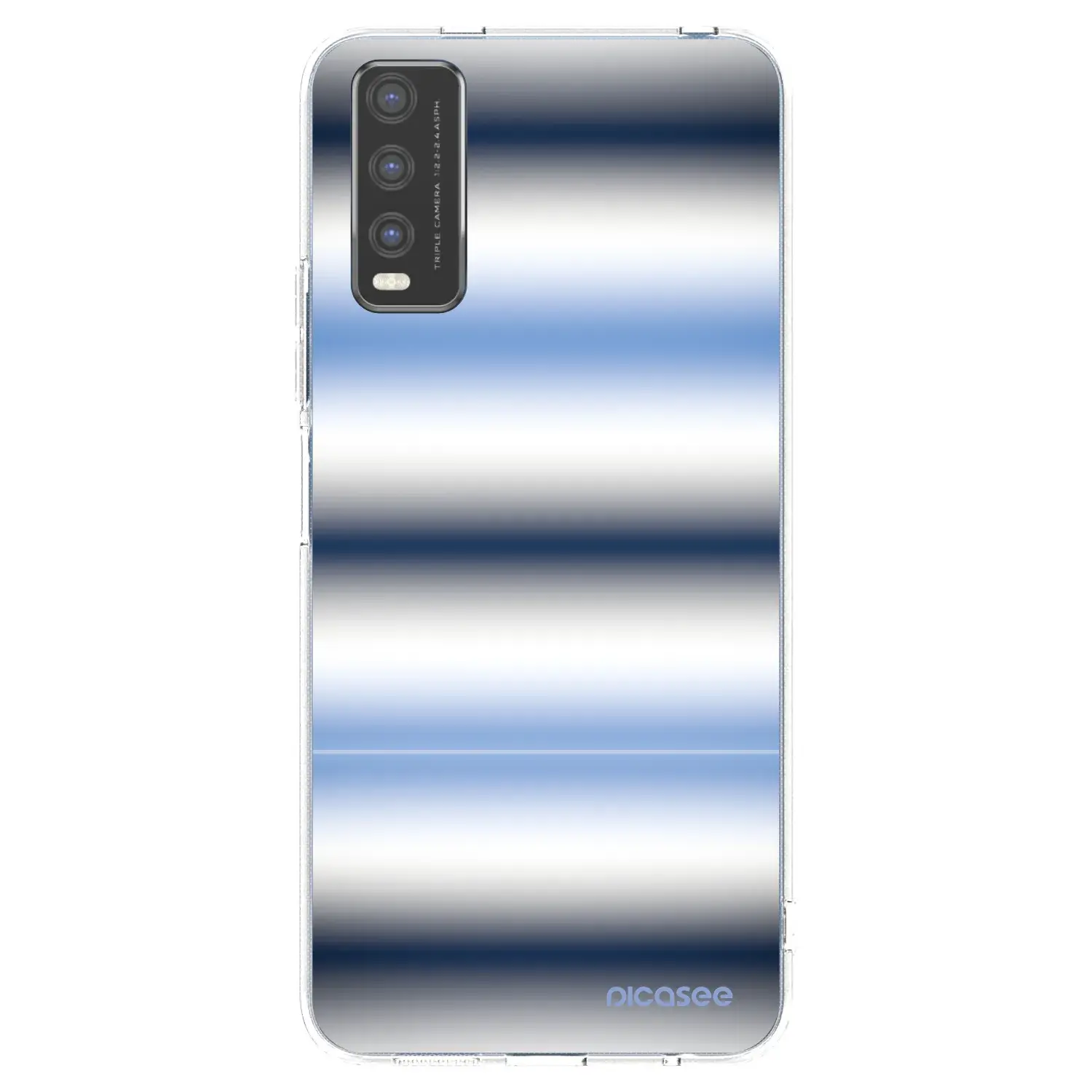 Silikonový průhledný obal pro Vivo Y20s - Static Lines