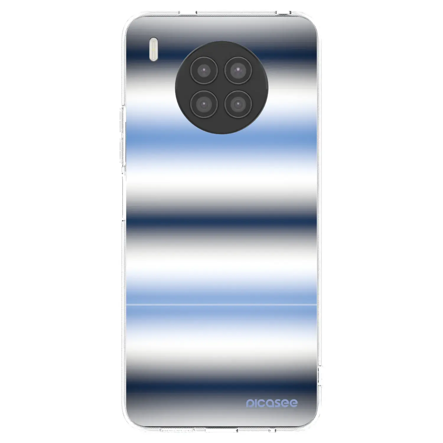 Silikonový průhledný obal pro Huawei Nova 8i - Static Lines