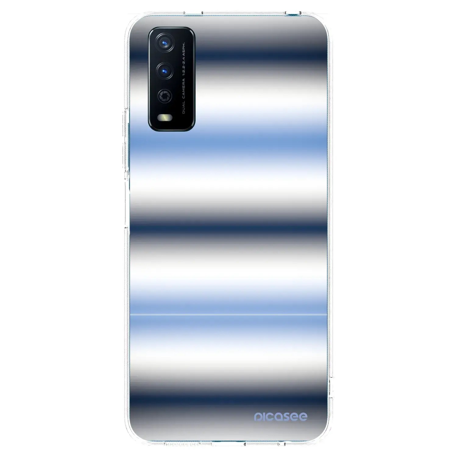 Silikonový průhledný obal pro Vivo Y11s - Static Lines